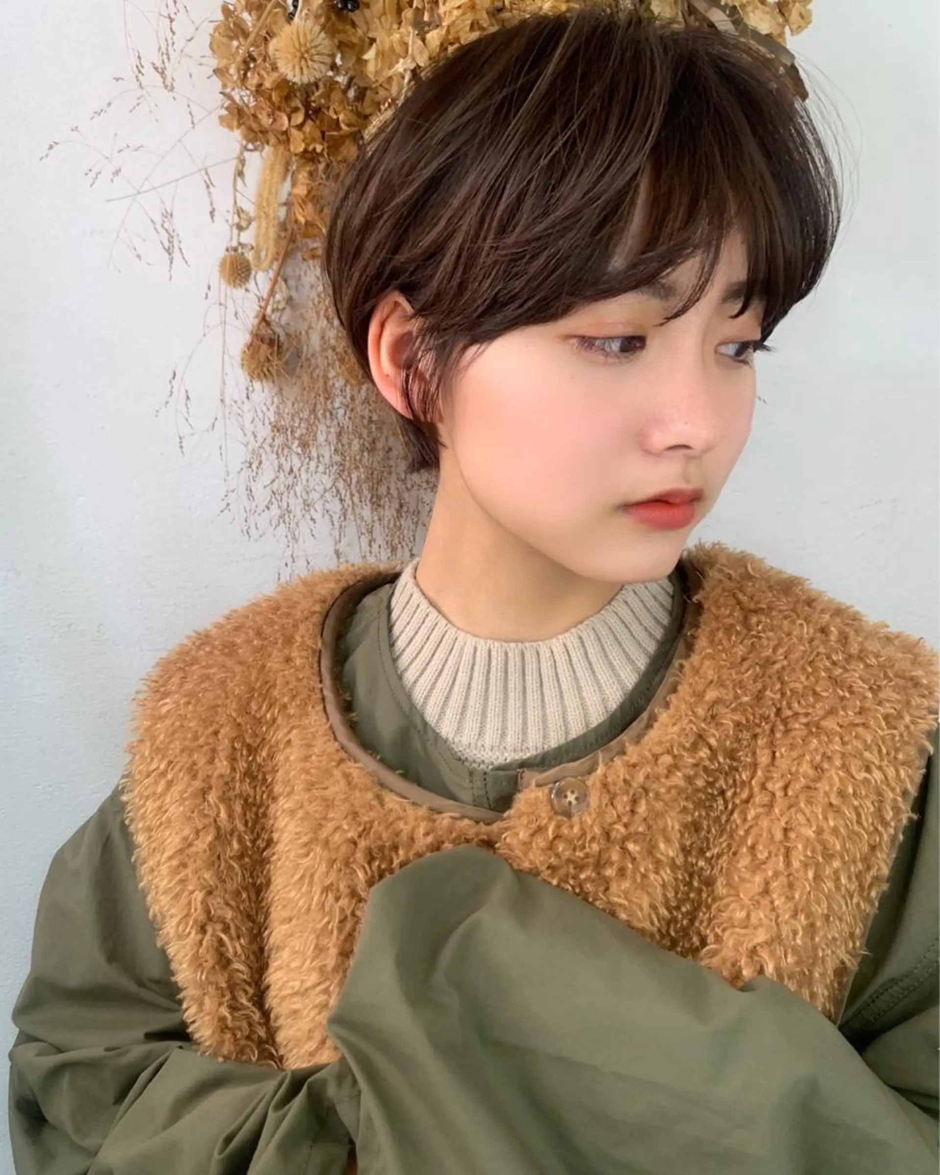 ショート カラー 縮毛矯正/ショート/ レイヤー/畑中正敏のヘアスタイル