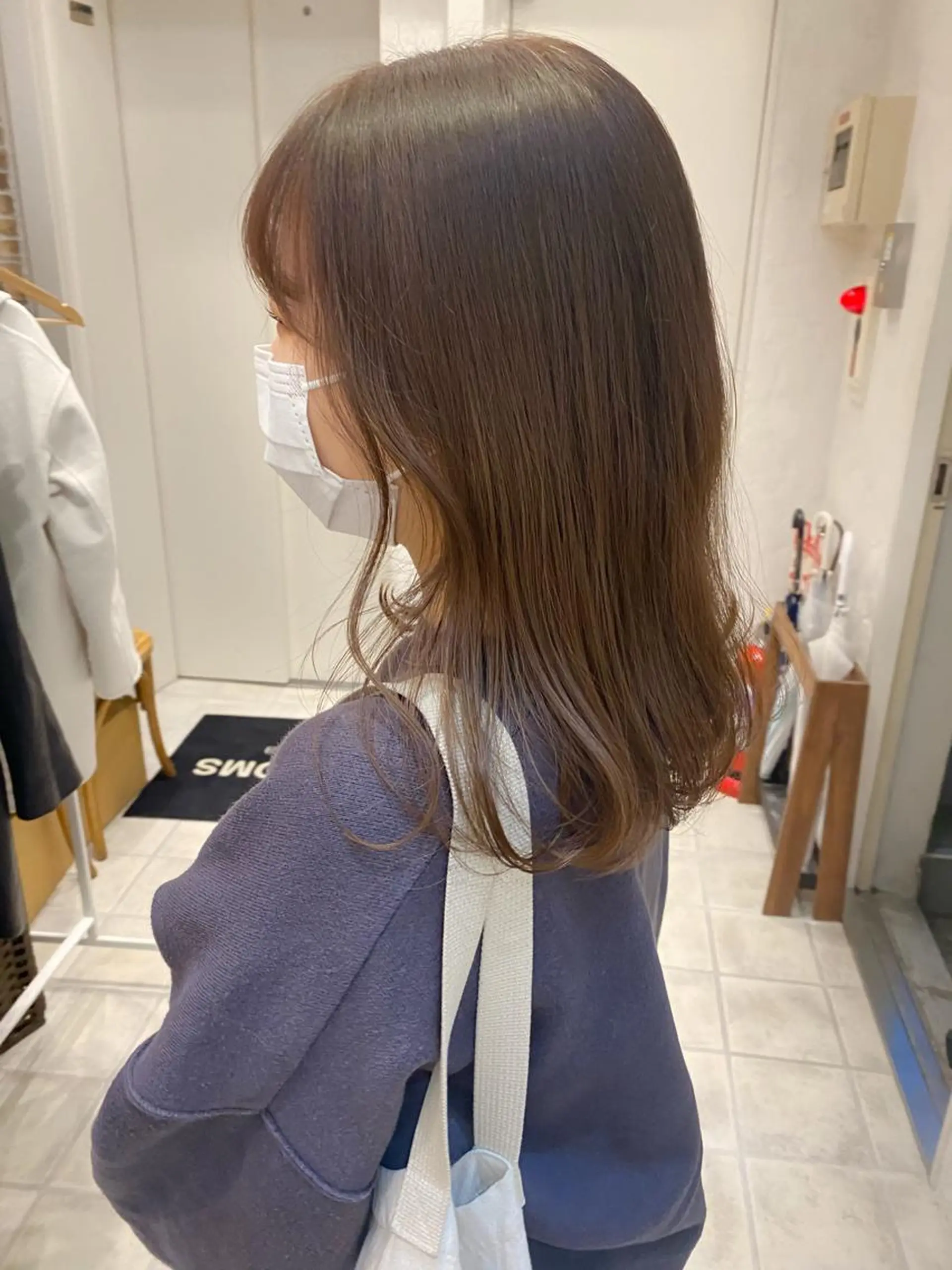 セミロング カラー ベージュカラー ピンクカラー ピンクベージュ 🌟アレンジが似合う カラー🌟Rumiのヘアスタイル