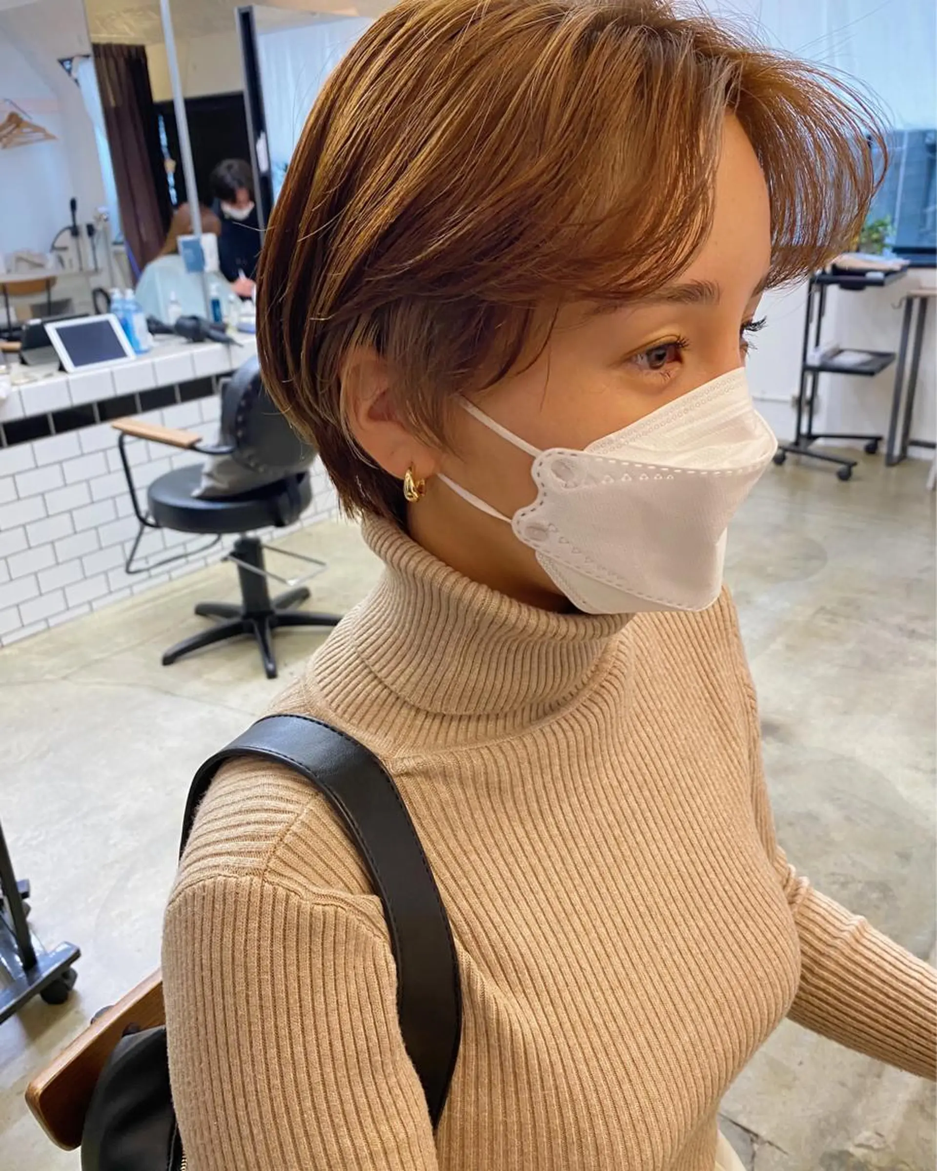 ショート カラー カット ヘアカラー トリートメント IVORY.所属・🟩白髪ぼかし/ボブ /ショートヘア/大司のヘアスタイル