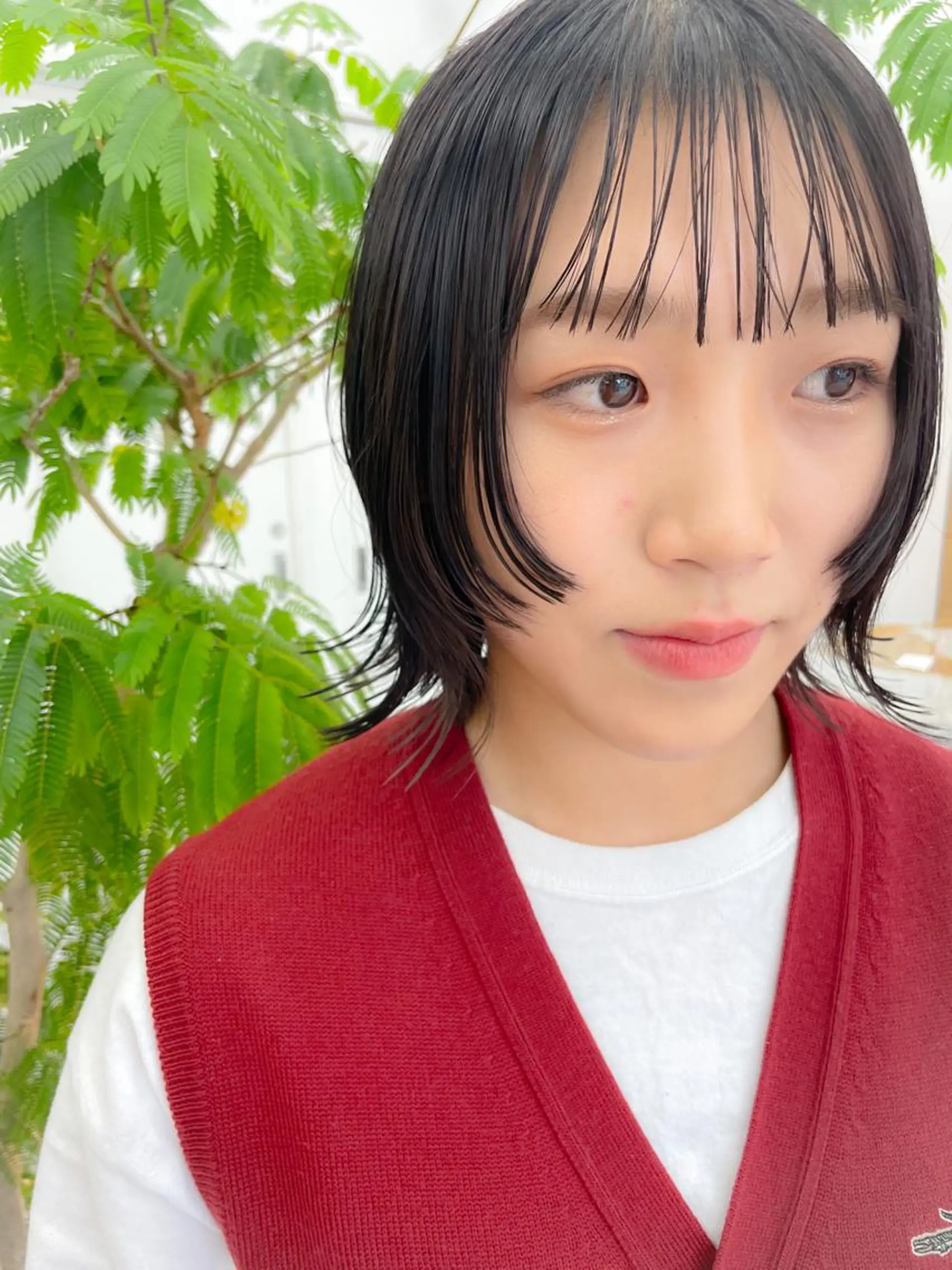 ショート ボブ 外ハネヘア カット パーマ/パーマ落とし /藤木舜太のヘアスタイル