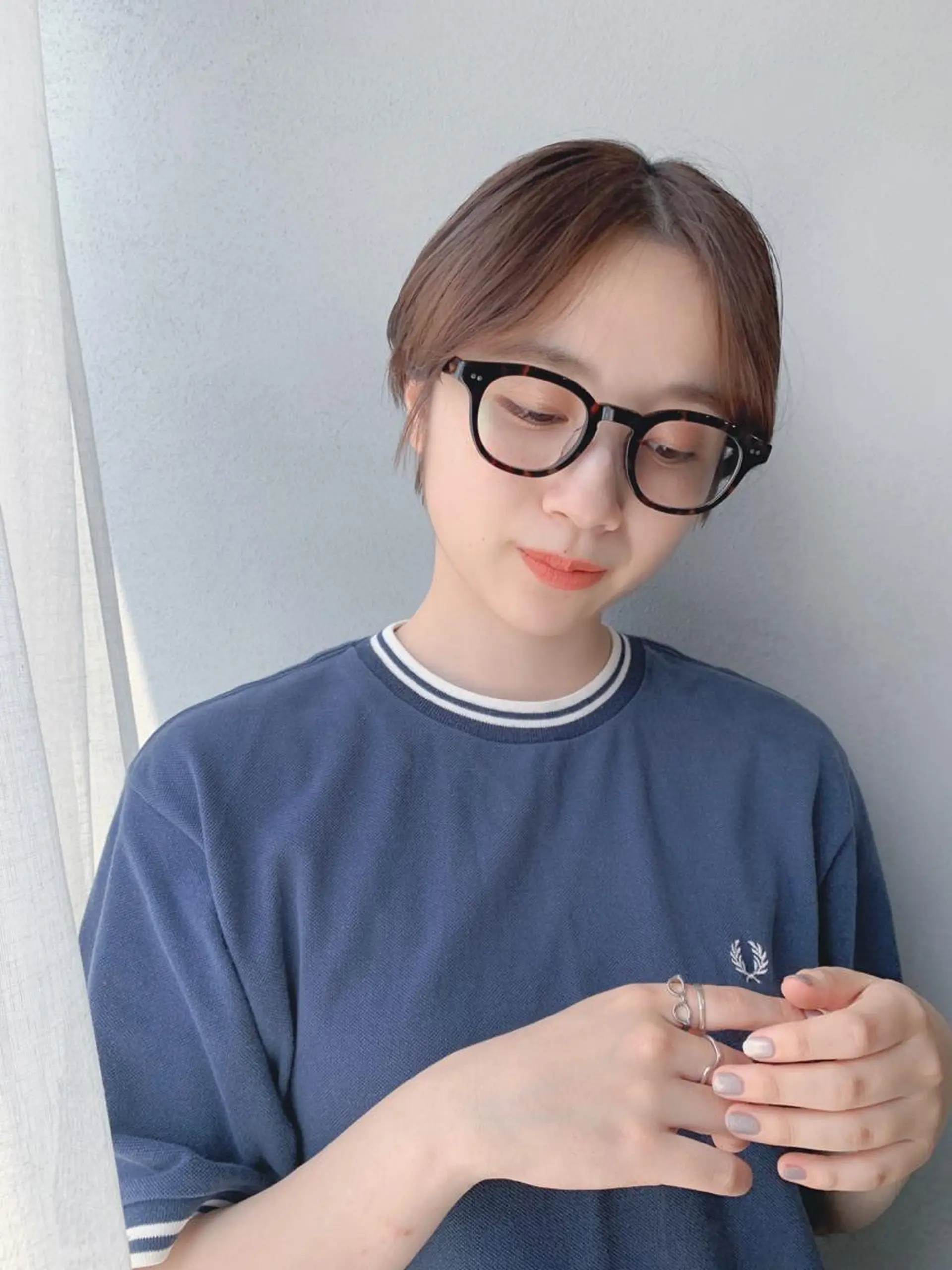 ショート カラー ボブパーマコテ巻き風 パーマNo1深江秀平のヘアスタイル