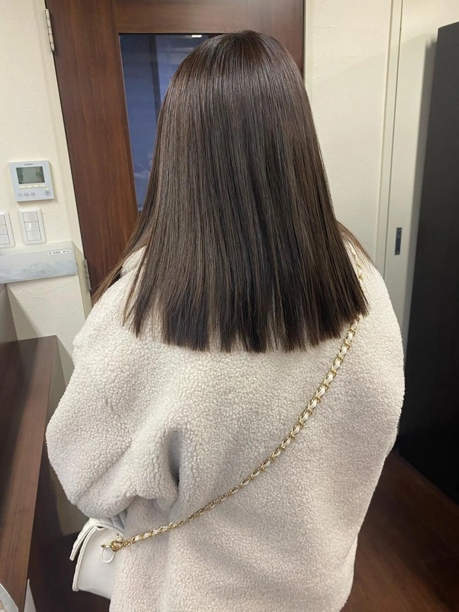 ミディアム カラー ヘアアレンジ ヘアカラー トリートメント せこぐち まいのヘアスタイル