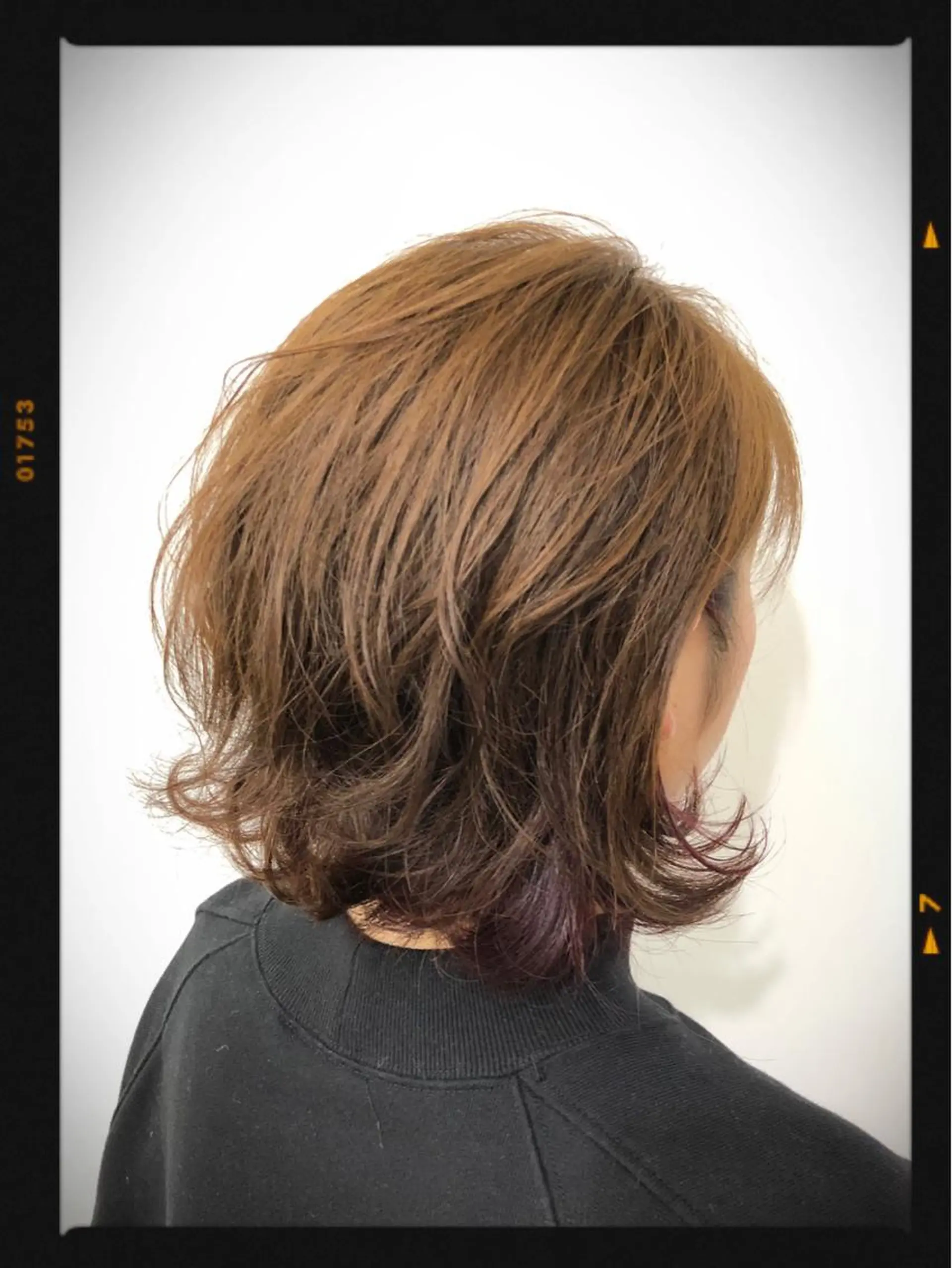セミロング カラー ピンクカラー レッドカラー 相武台ショート特化 💐川崎希💐のヘアスタイル