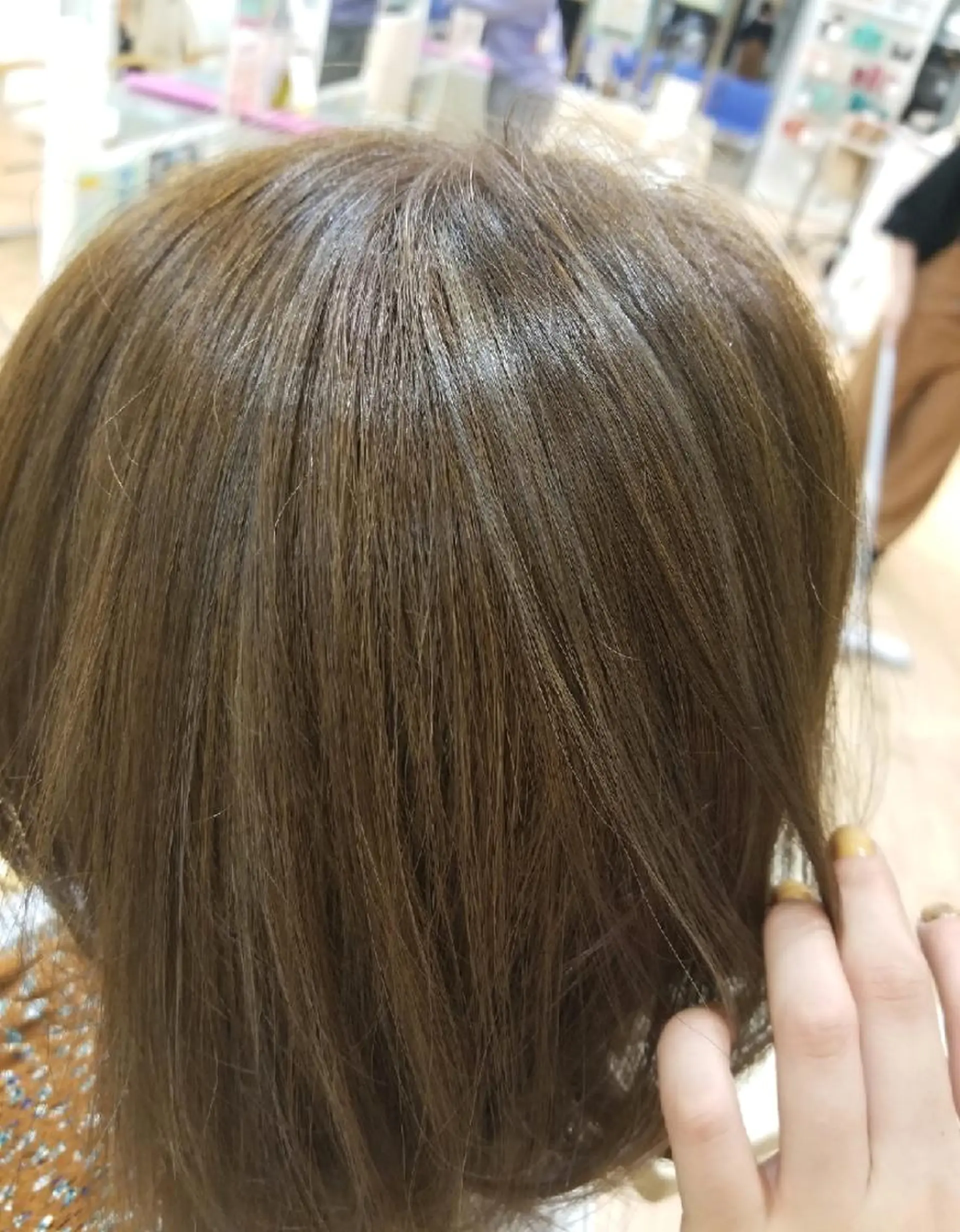 セミロング カラー ハイライトカラー ハイライト 関口 友菜のヘアスタイル