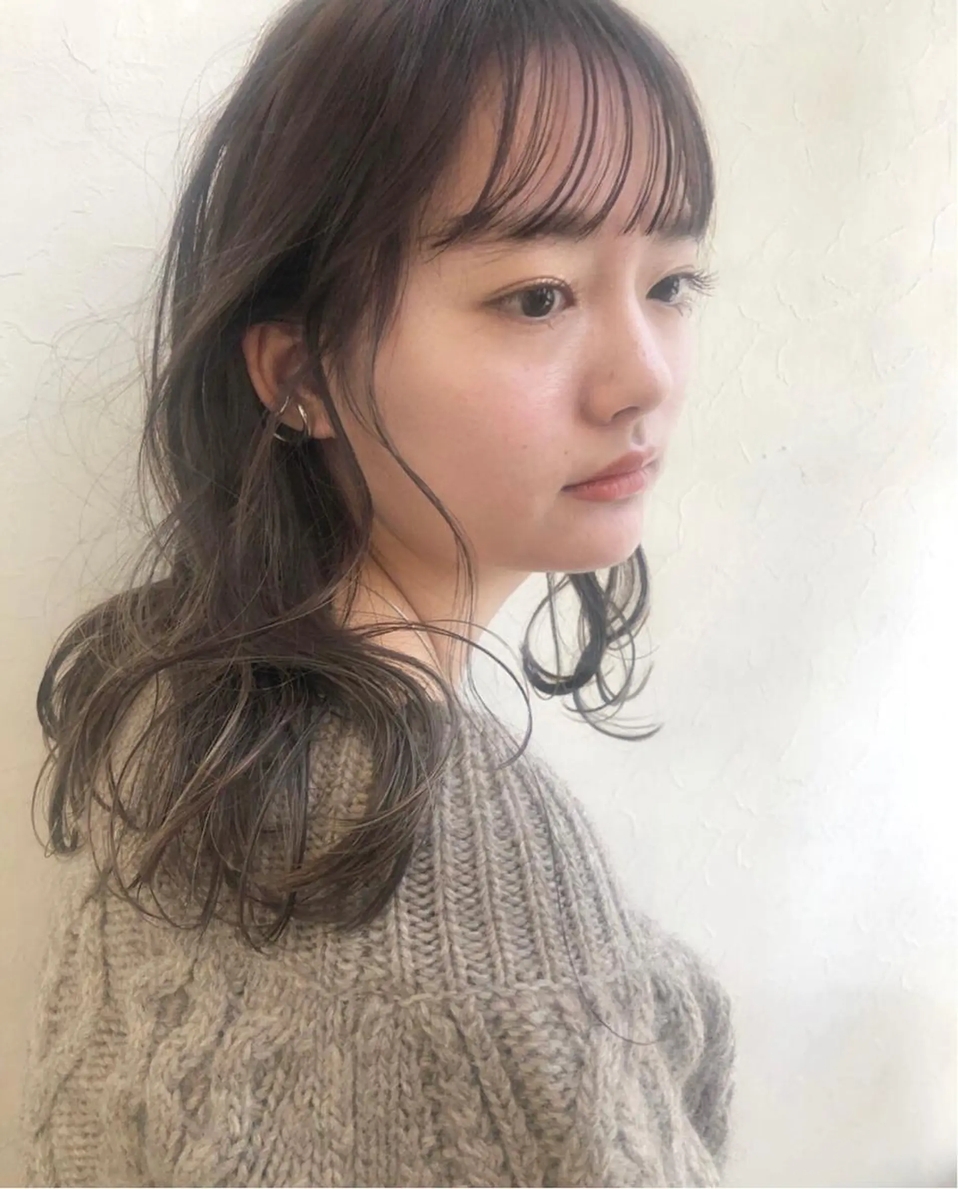 セミロング カラー nakahara madokaのヘアスタイル