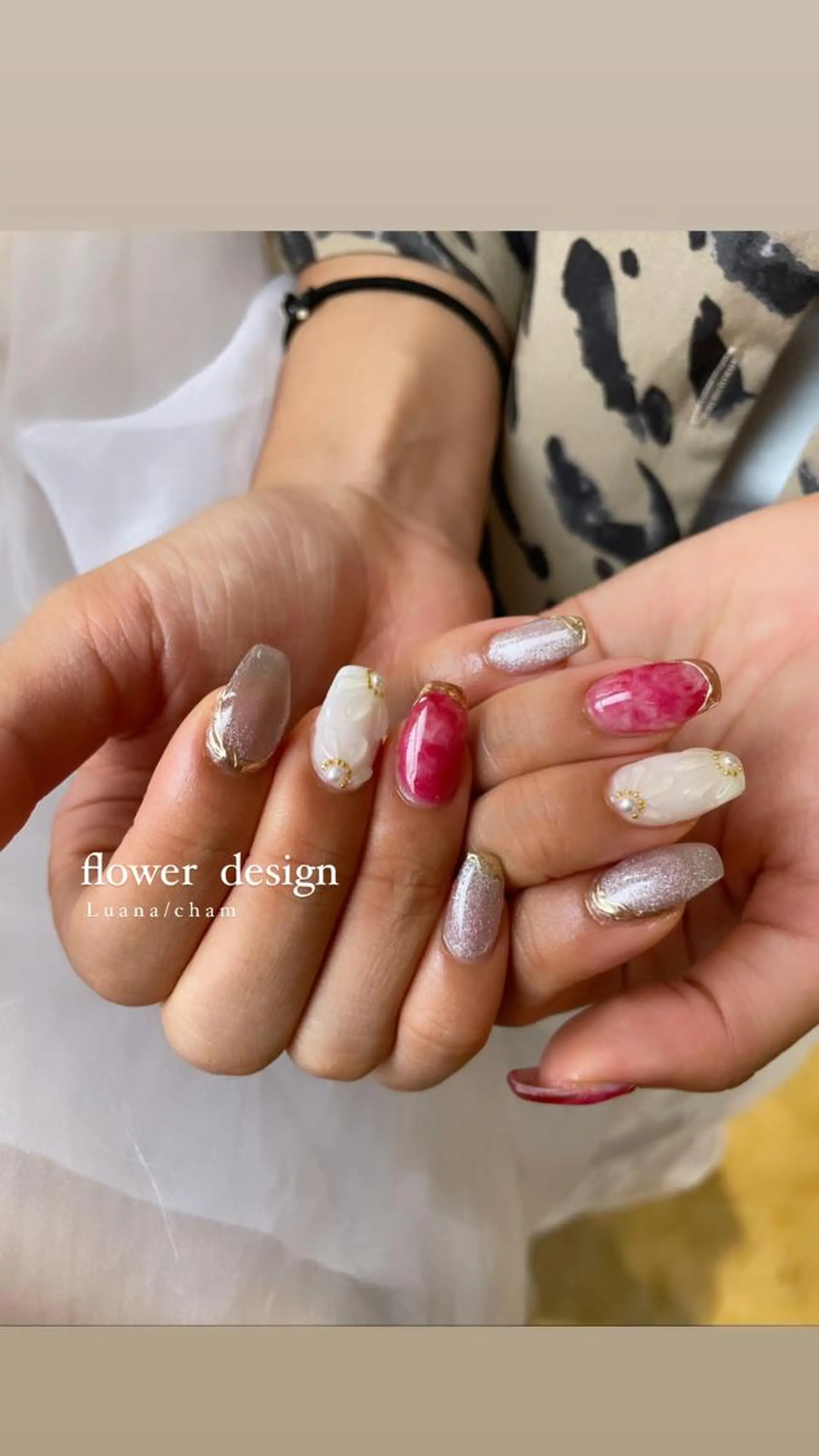 ロング ネイル ハンドネイル nail salon neigeのネイルデザイン