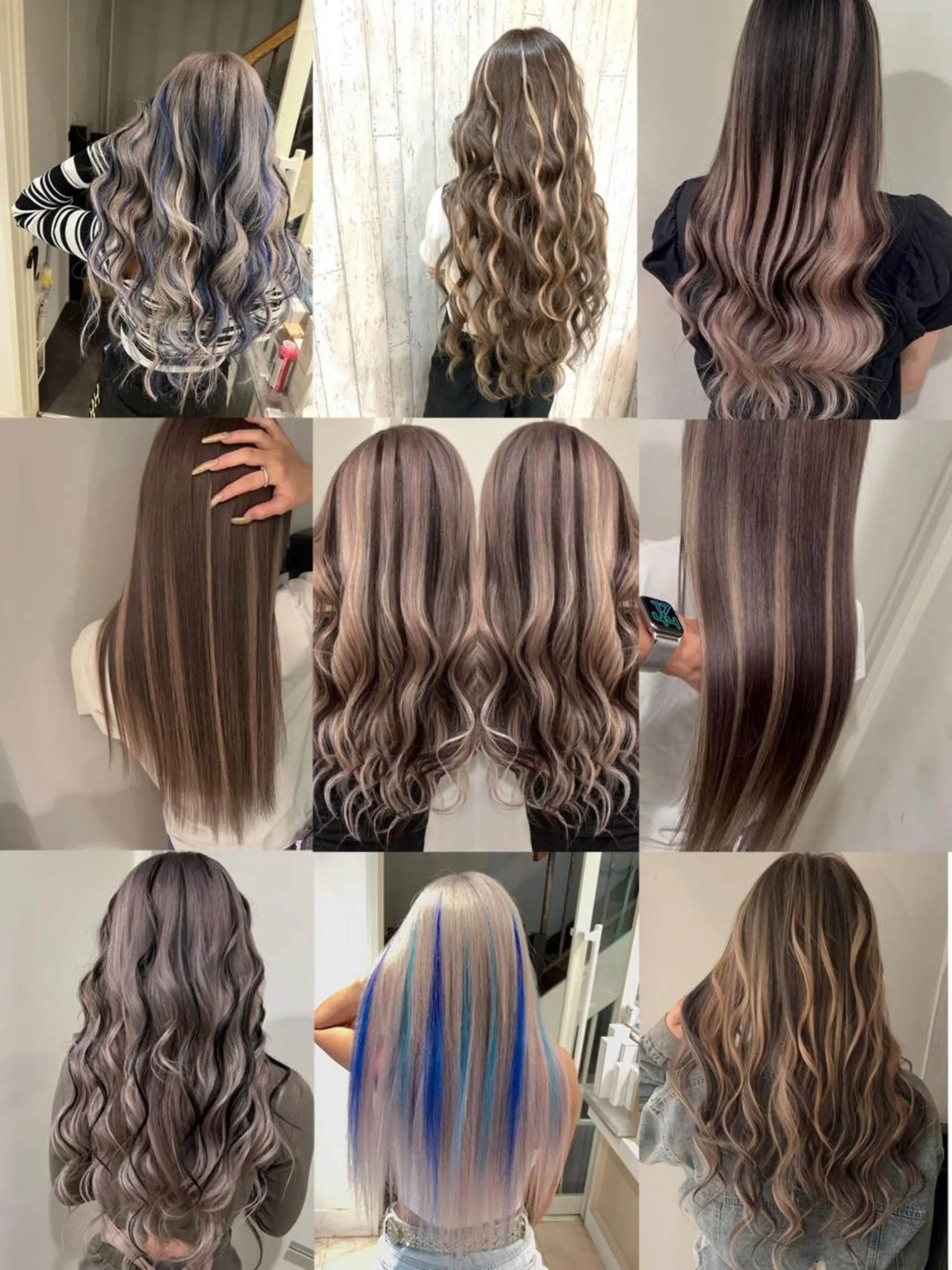 セミロング カラー ヘアアレンジ 🔥ハイトーンカラー ギャルNAOKI🔥のヘアスタイル