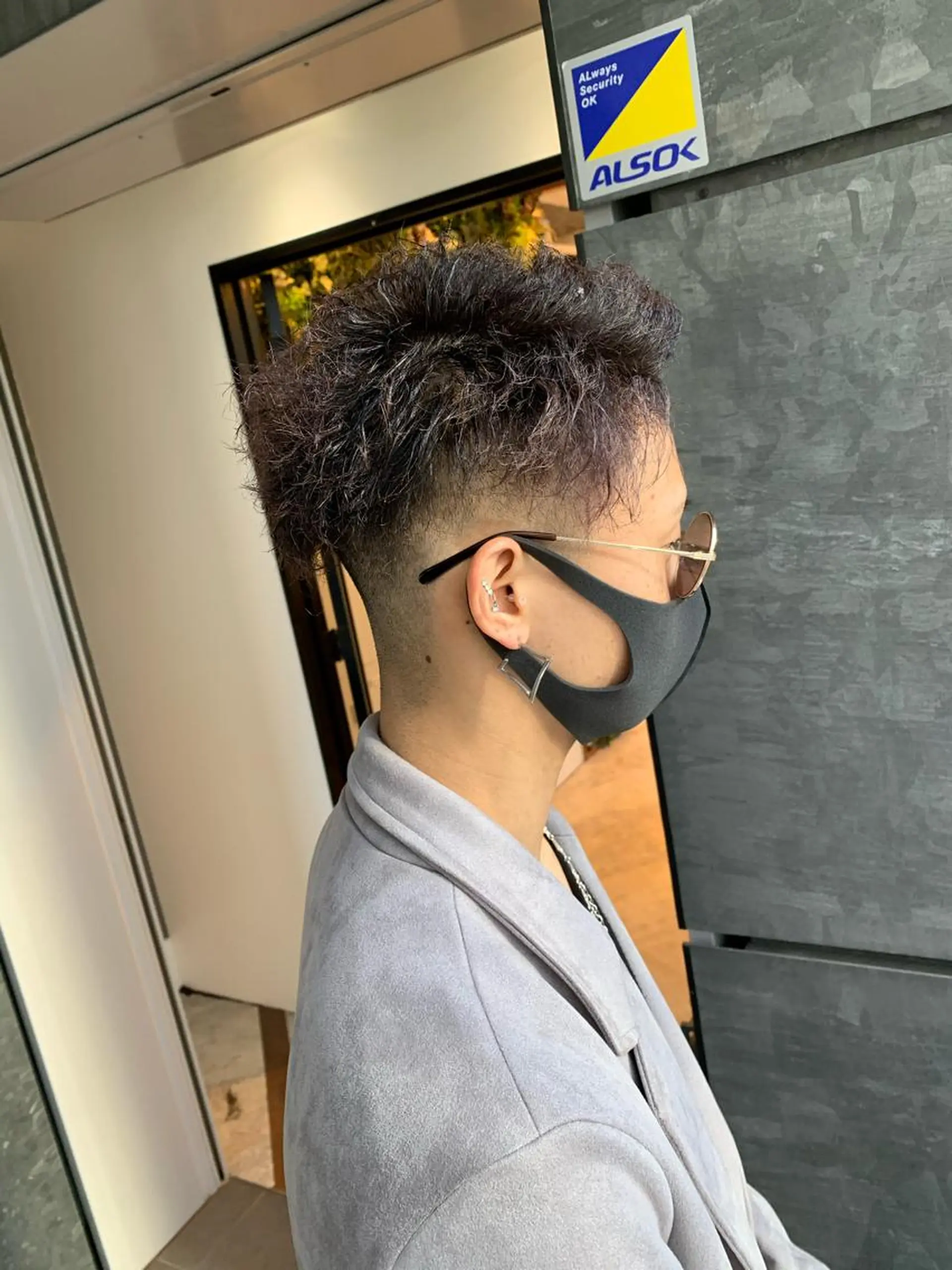 ショート カラー パーマ グレージュ ツイストパーマ カット パーマ トリートメント 髪質改善/白髪ぼかし KENTAのヘアスタイル