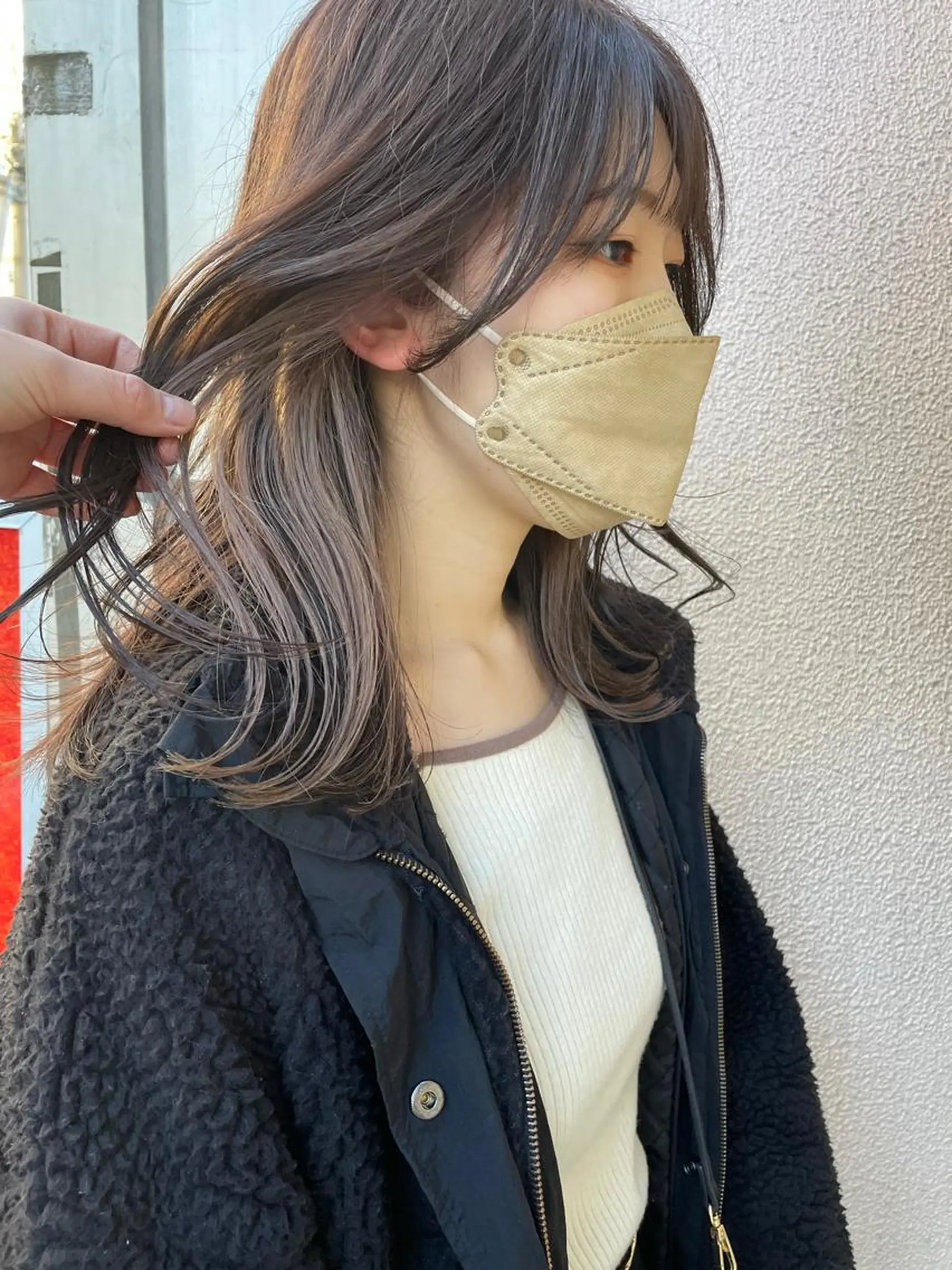 セミロング カット ヘアカラー トリートメント 倉辻 香奈子のヘアスタイル