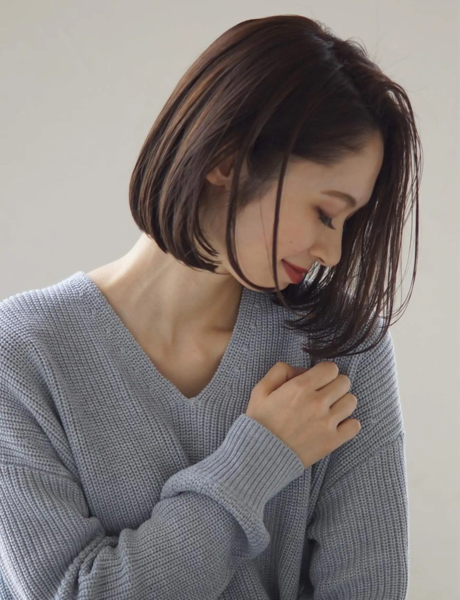 ショート カット 縮毛矯正 トリートメント hoNua. 栄/透明感カラーのヘアスタイル