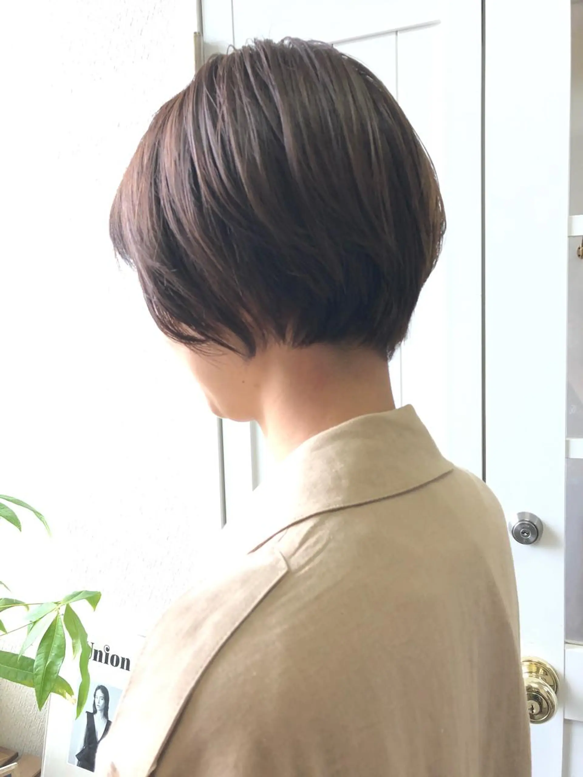 ショート カラー ベージュカラー ラベンダーカラー ラベンダーベージュ ショートヘア 小木曽智美 /ボブ/ショートのヘアスタイル