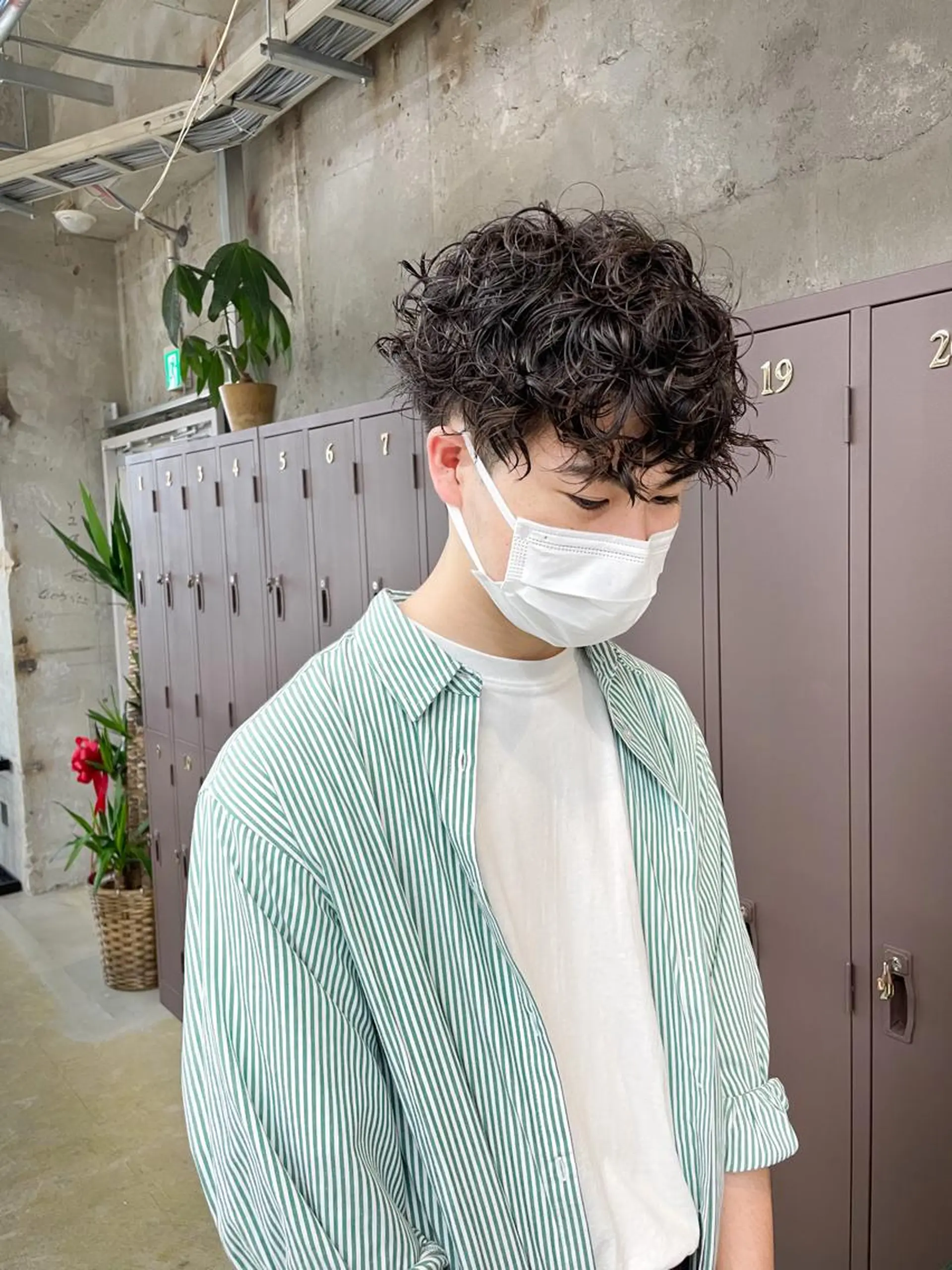 パーマ メンズ メンズパーマ プードルパーマ プードルパーマ メンズ特化/ 山口大輝のヘアスタイル