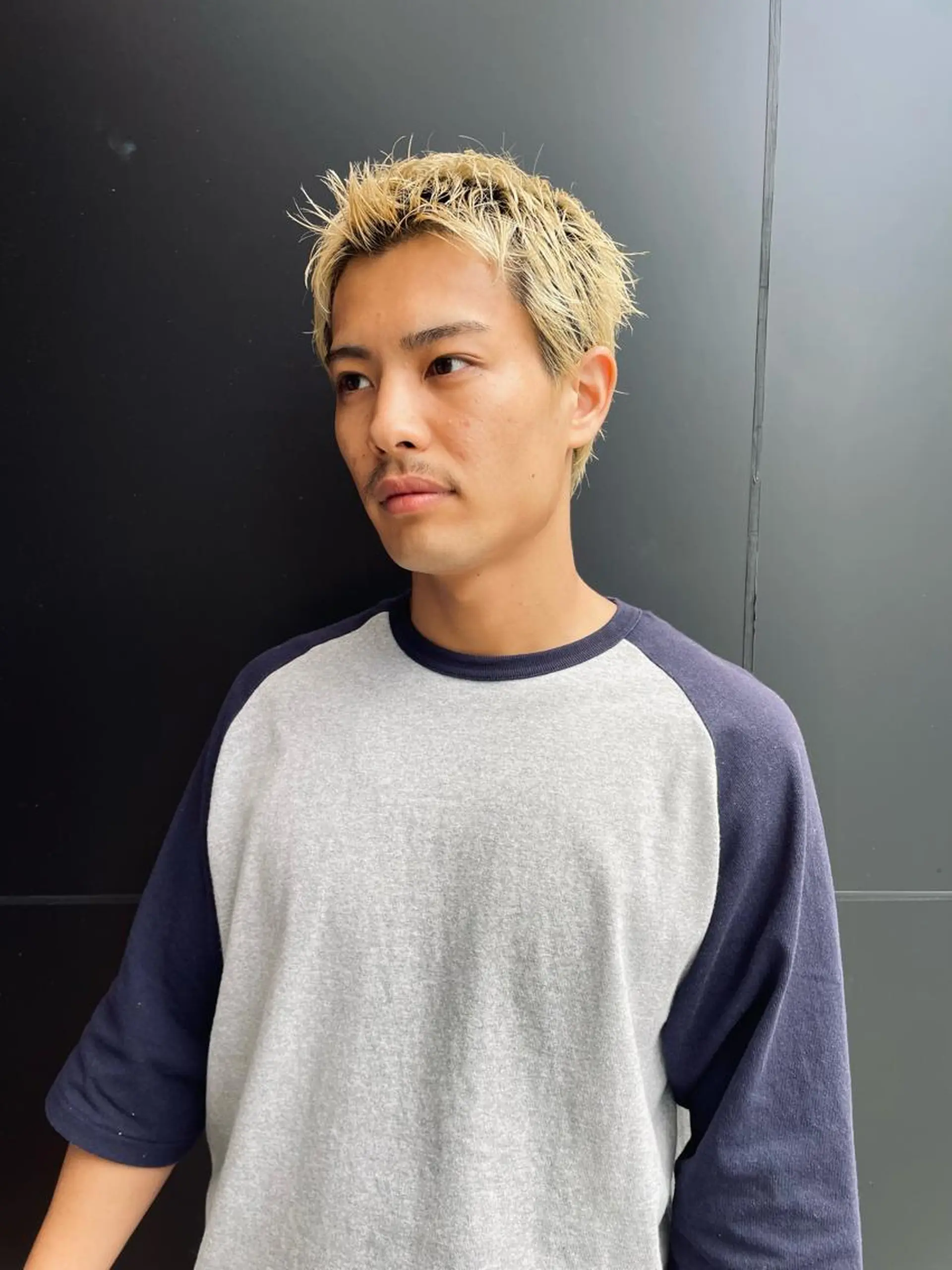 パーマ メンズ スパイキーパーマ 柏NO1 藤本葉のヘアスタイル