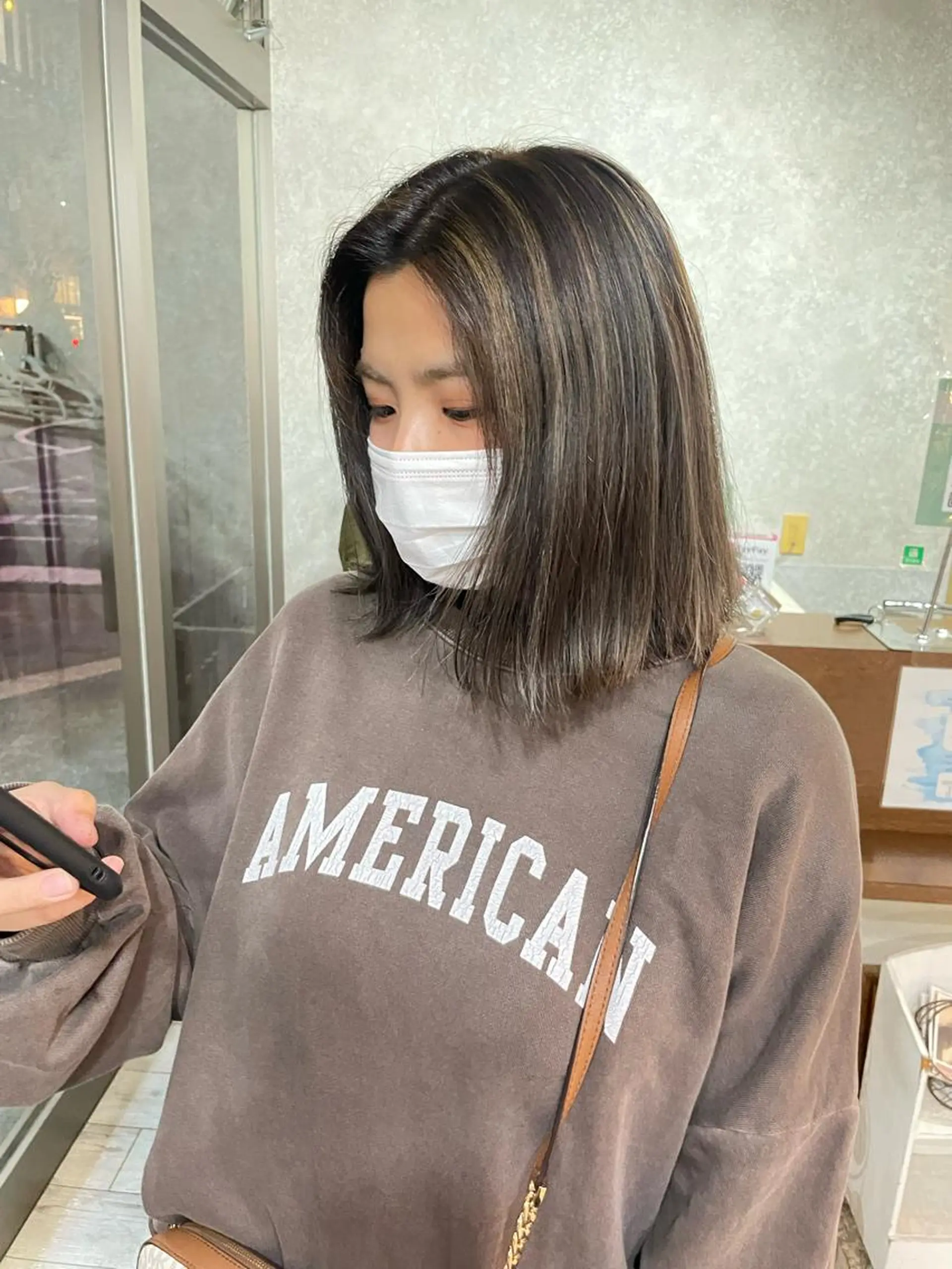 ミディアム カラー レイヤー/高橋 みく /池下/千種のヘアスタイル