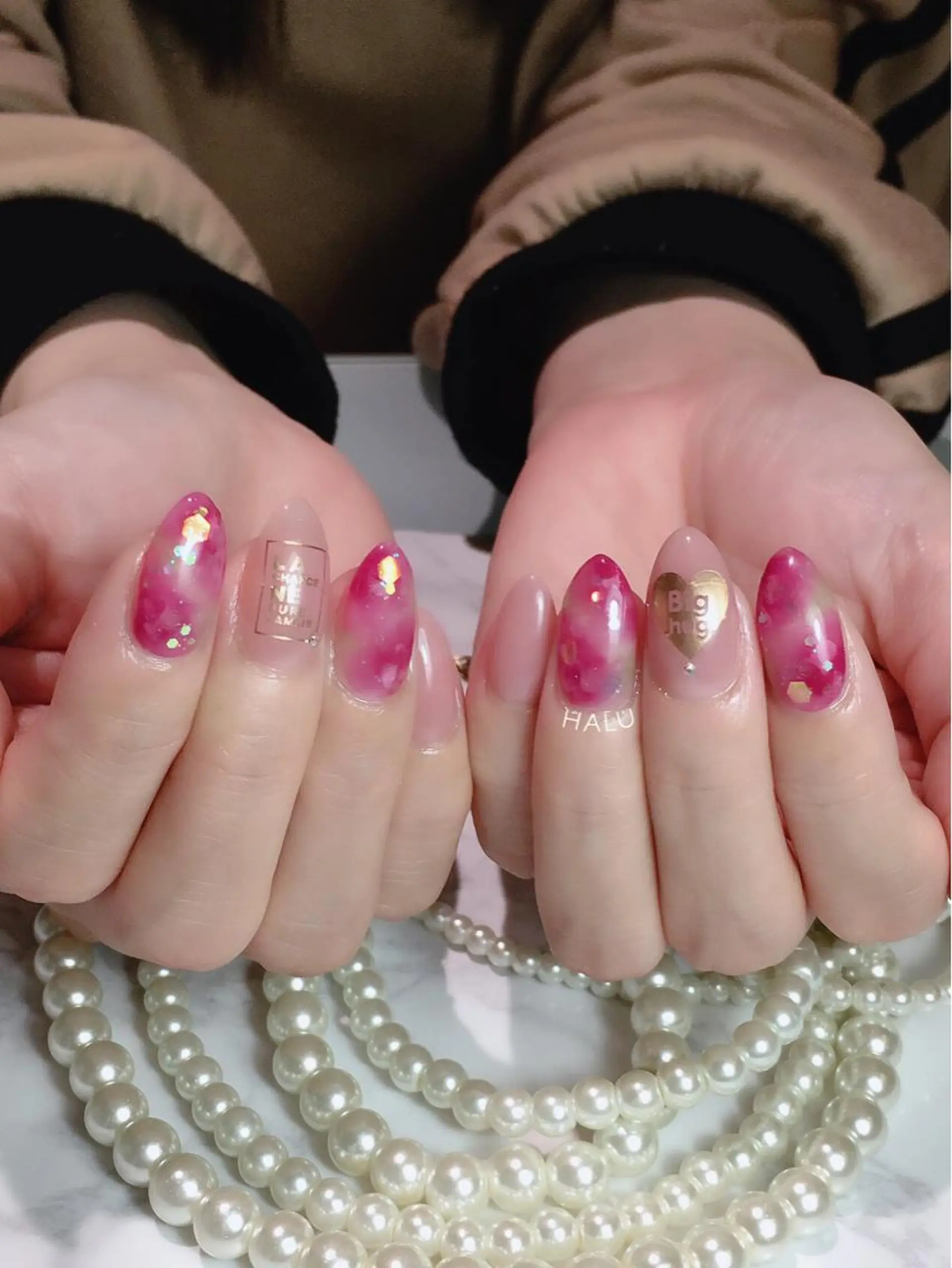 ネイル ニュアンスネイル 春ネイル HALU ハルのネイルデザイン