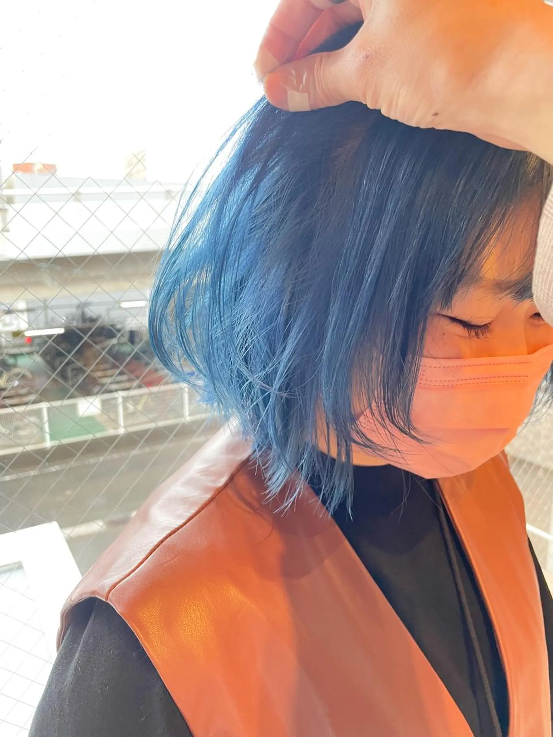 ショート カラー ブルーカラー 髪質改善/ブリーチ 田代 龍我のヘアスタイル