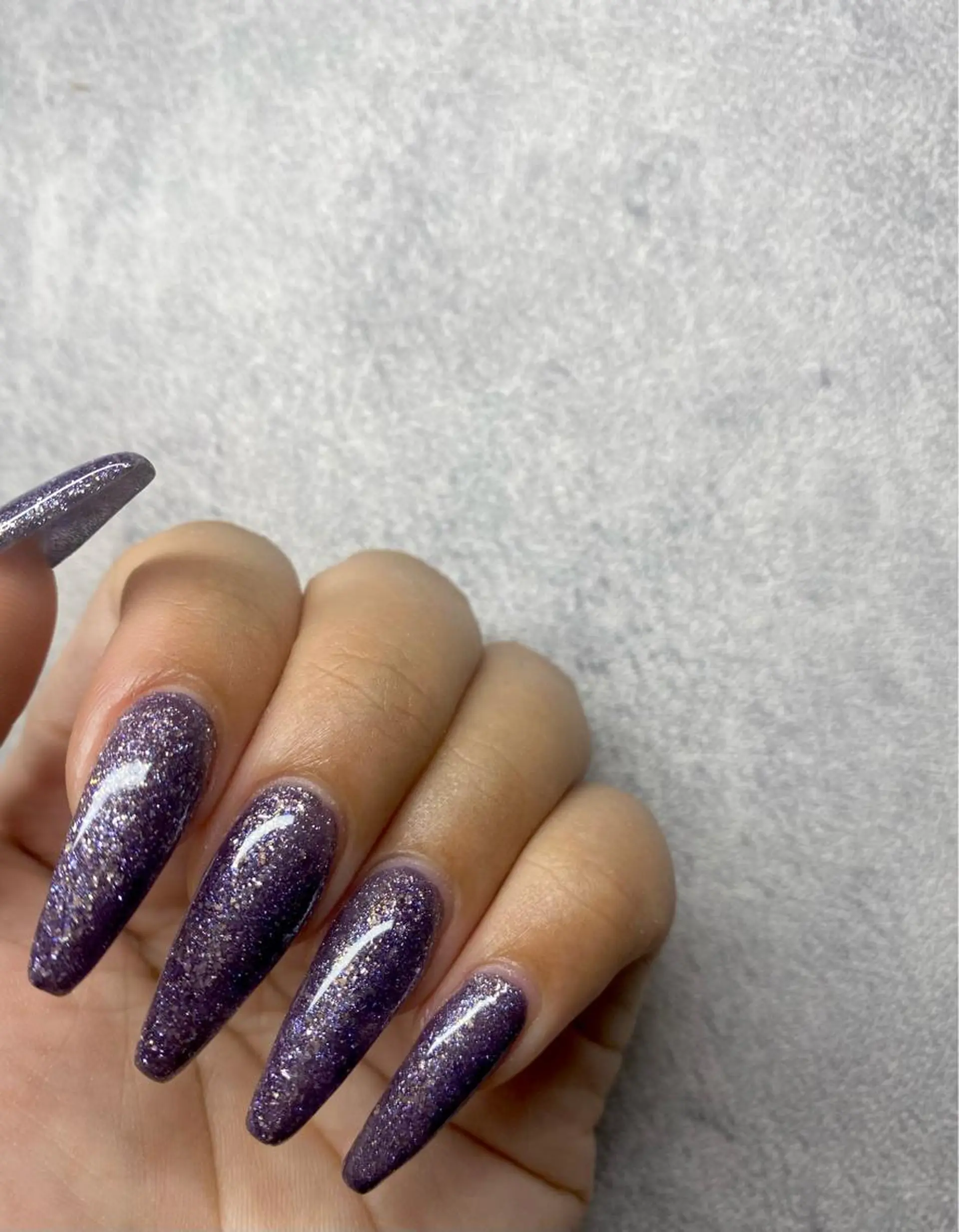 ネイル クリアネイル ラメ(グリッター) ワンカラーネイル スカルプネイル 梁元joieange 心斎橋店のネイルデザイン