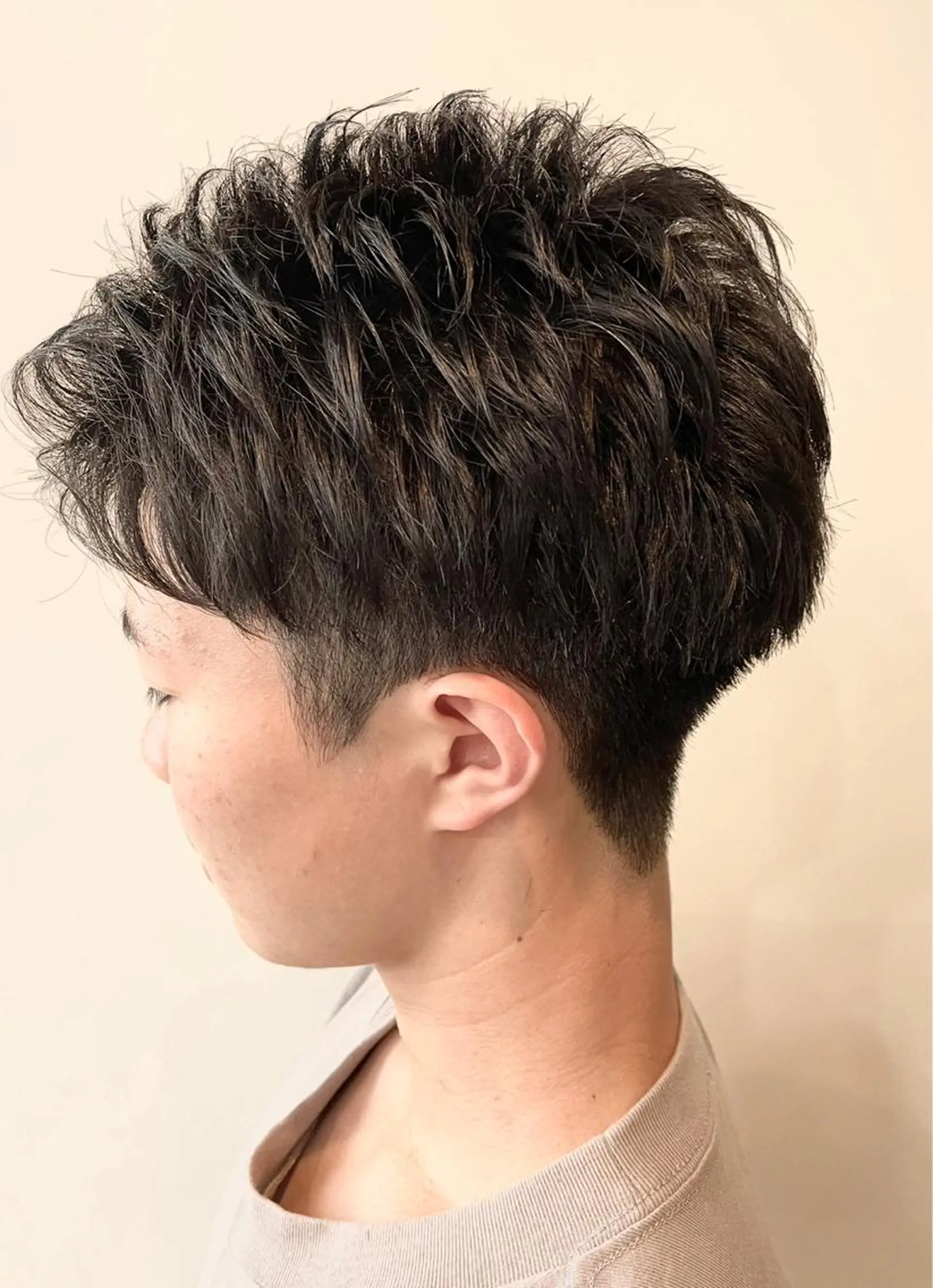 ショート メンズ アップバング カット FLAGS YAMATOのヘアスタイル