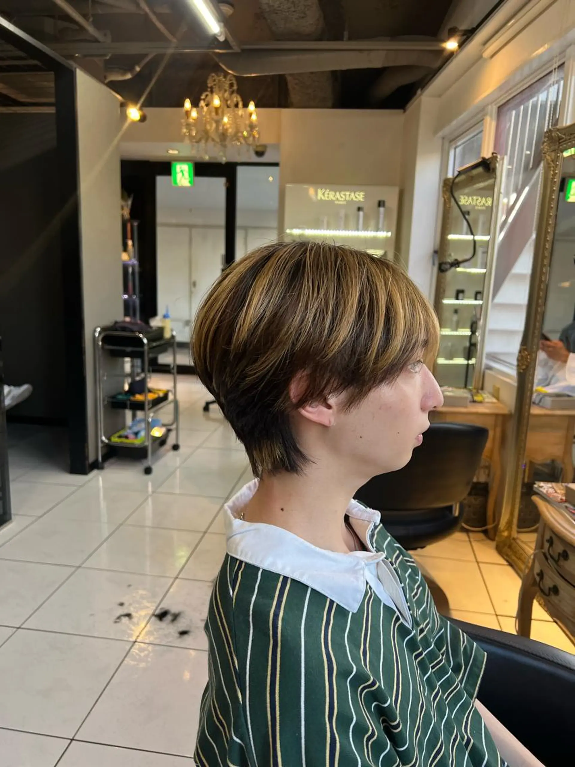 メンズ センターパート フェードカット カルマパーマ マッシュ メンズパーマ カット パーマ パーマ特化美容師 茂木広幸のヘアスタイル