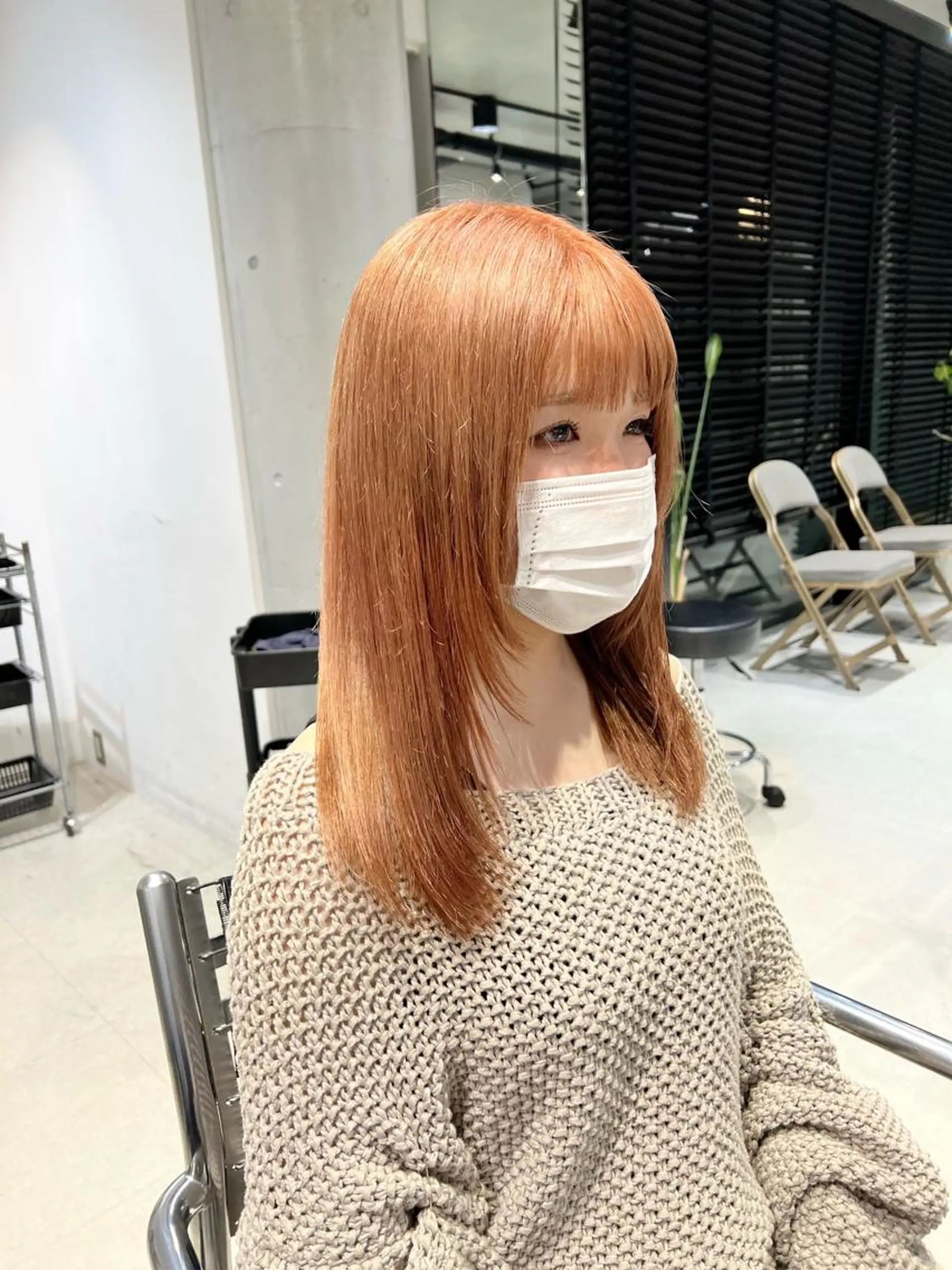 ロング カラー カット ヘアカラー トリートメント 赤みゼロ/透明感 カラー🌿KANTAのヘアスタイル