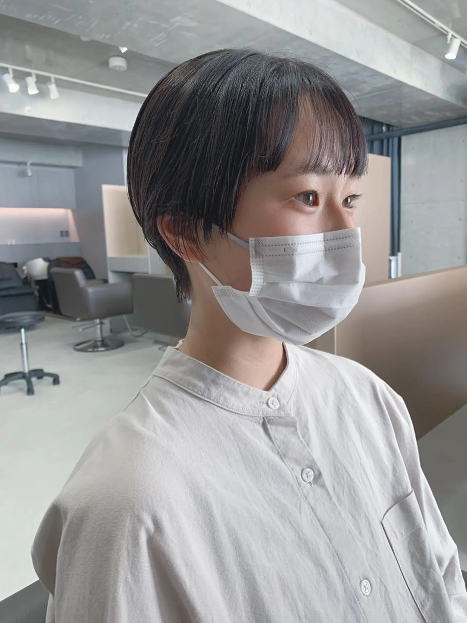 ショート カラー ボブパーマコテ巻き風 パーマNo1深江秀平のヘアスタイル