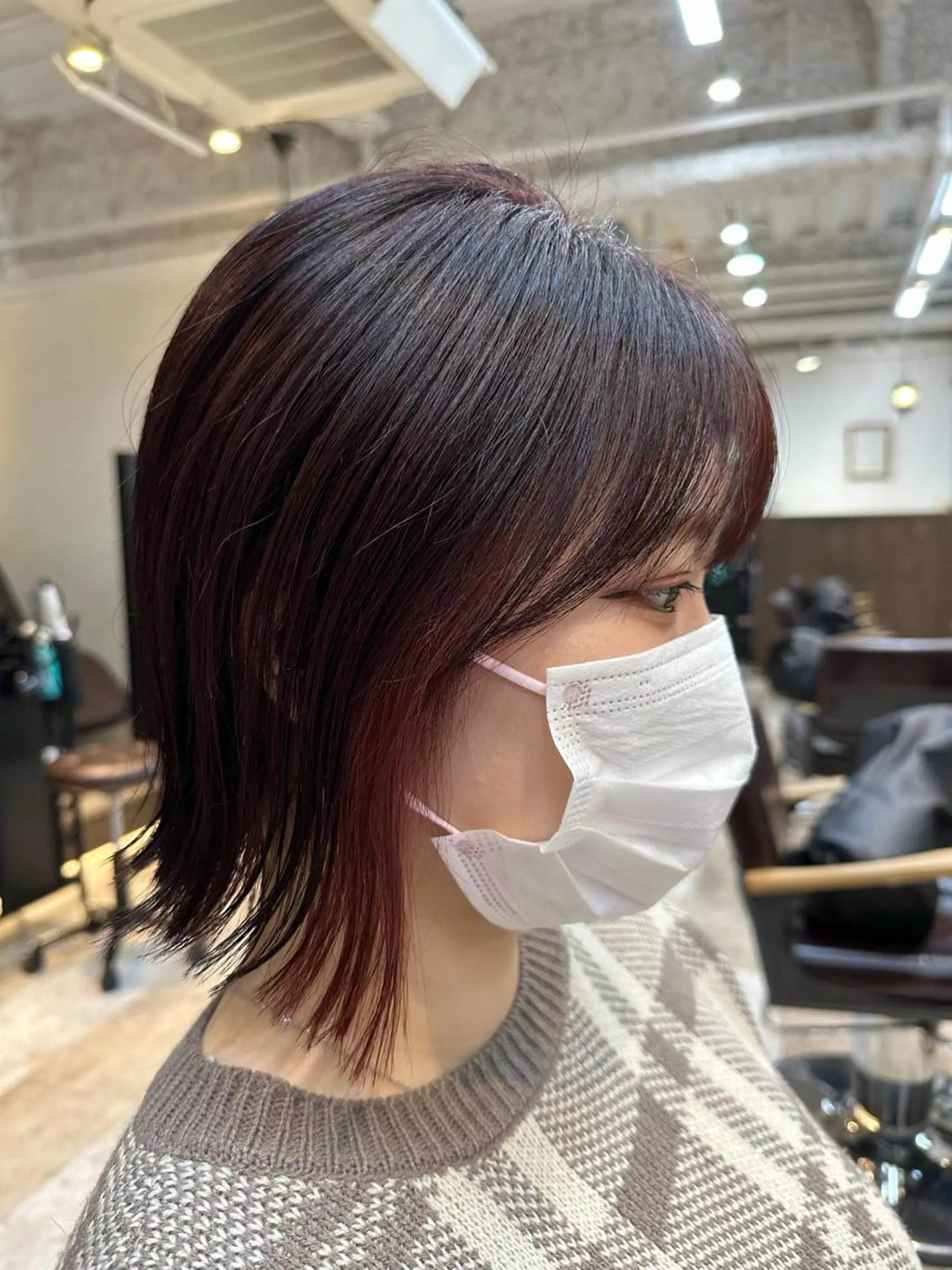 ショート カラー ブリーチ ブラウンカラー ピンクカラー ピンクブラウン カット ヘアカラー トリートメント ratie所属・池内 章人のヘアスタイル