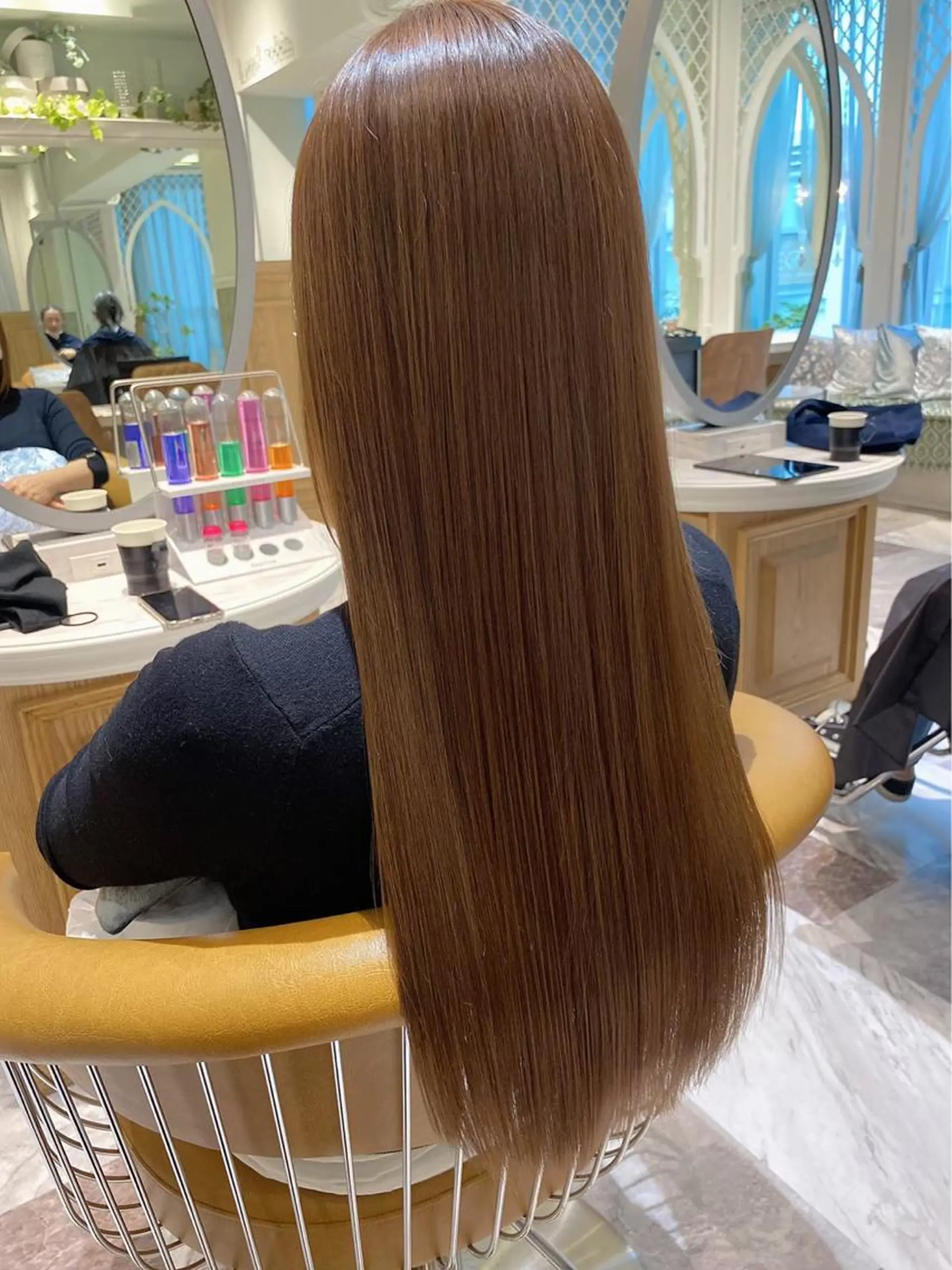 ロング カラー カット トリートメント レイヤーカット/ 顔周り 五島巨幹のヘアスタイル