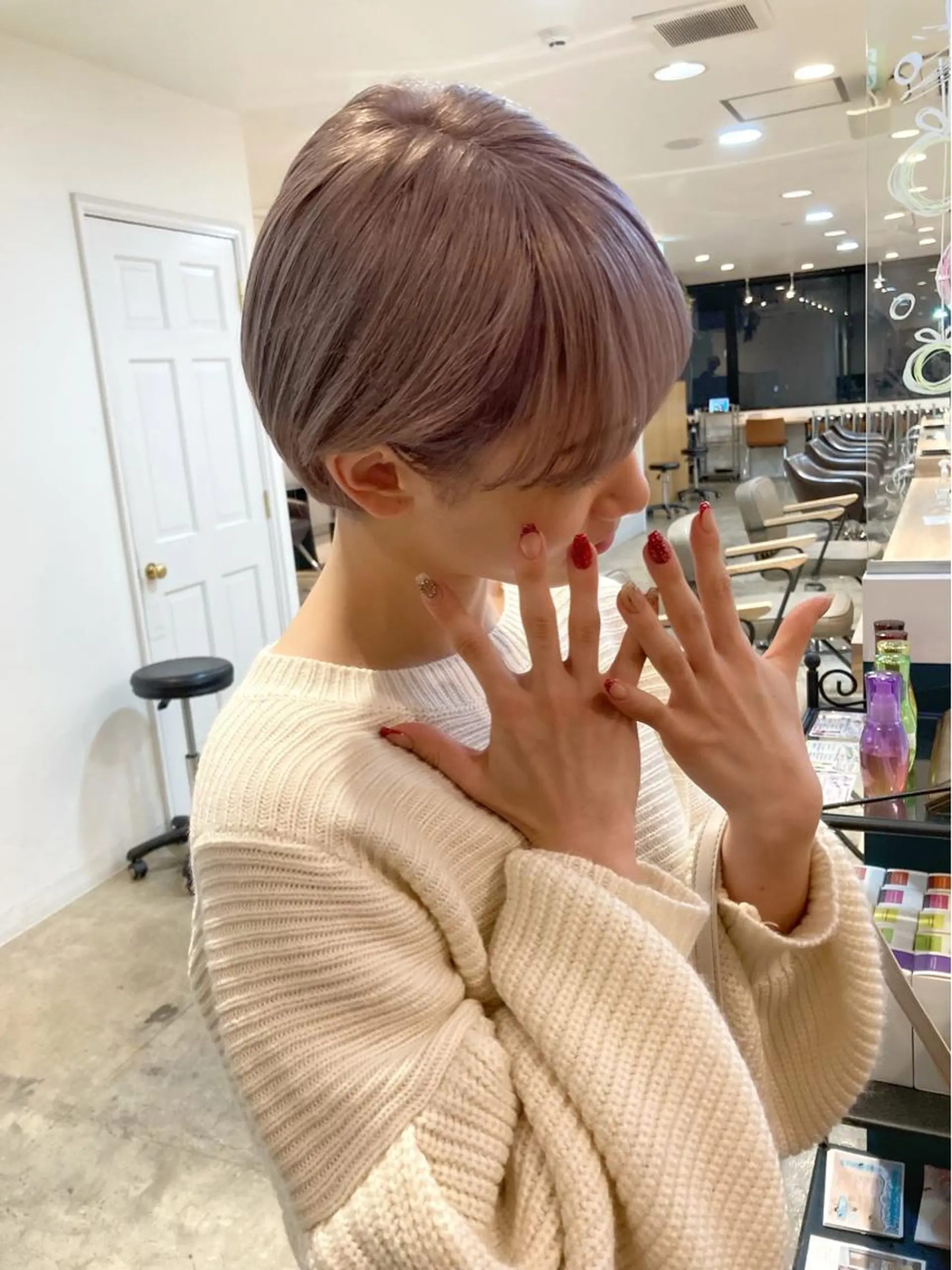 ショート カラー グレージュ カット ヘアカラー カラーリスト菅野 竜矢🌈のヘアスタイル