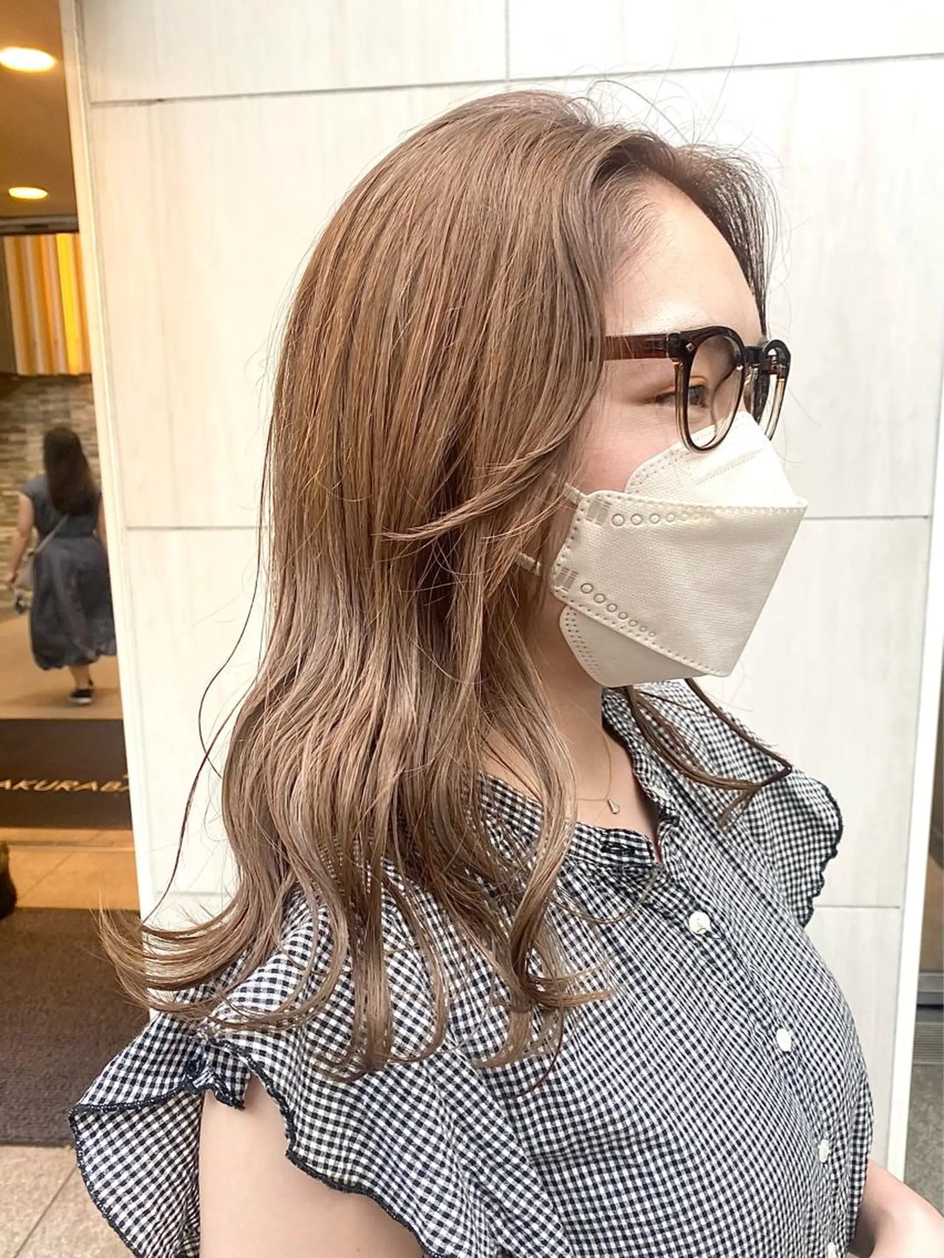 ミディアム カラー ベージュカラー カット ヘアカラー トリートメント ハル🌸柔色/ ブリーチなし/艶髪のヘアスタイル