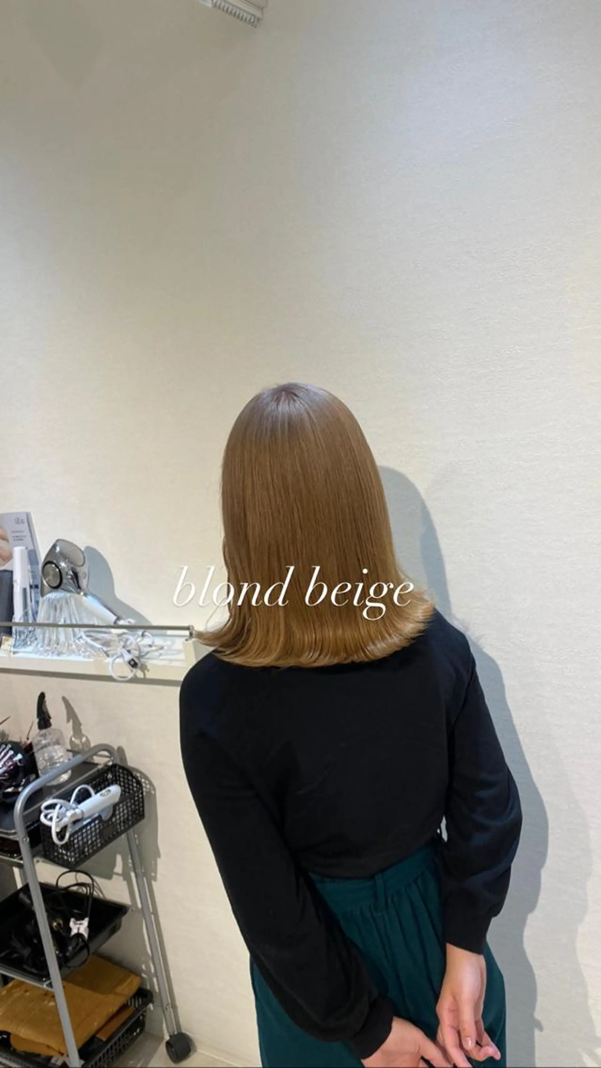 ミディアム カラー ブリーチ ハイトーンカラー 縮毛矯正とレイヤー カット/杉村凜汰郎のヘアスタイル