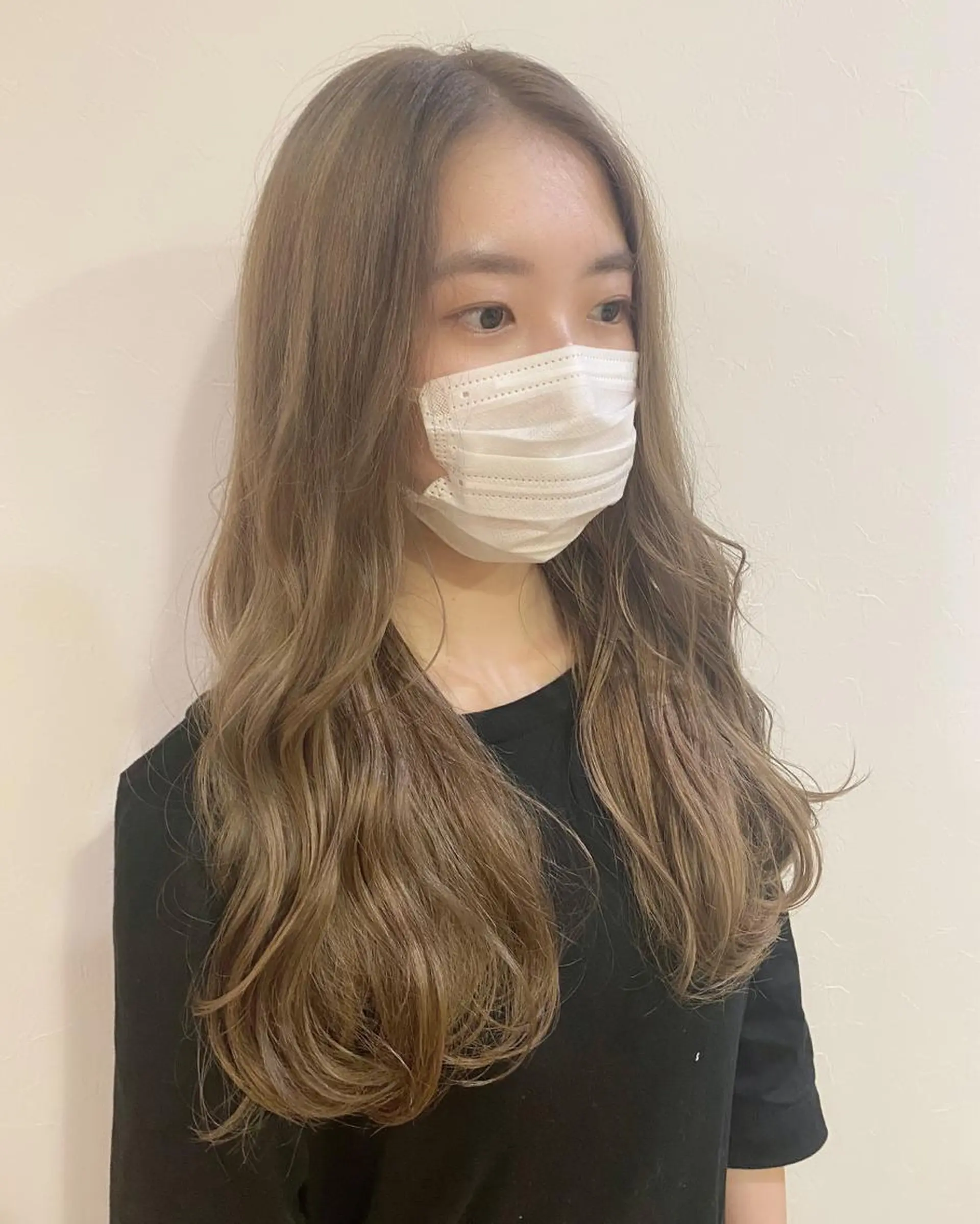 ロング カラー 青木 梢のヘアスタイル