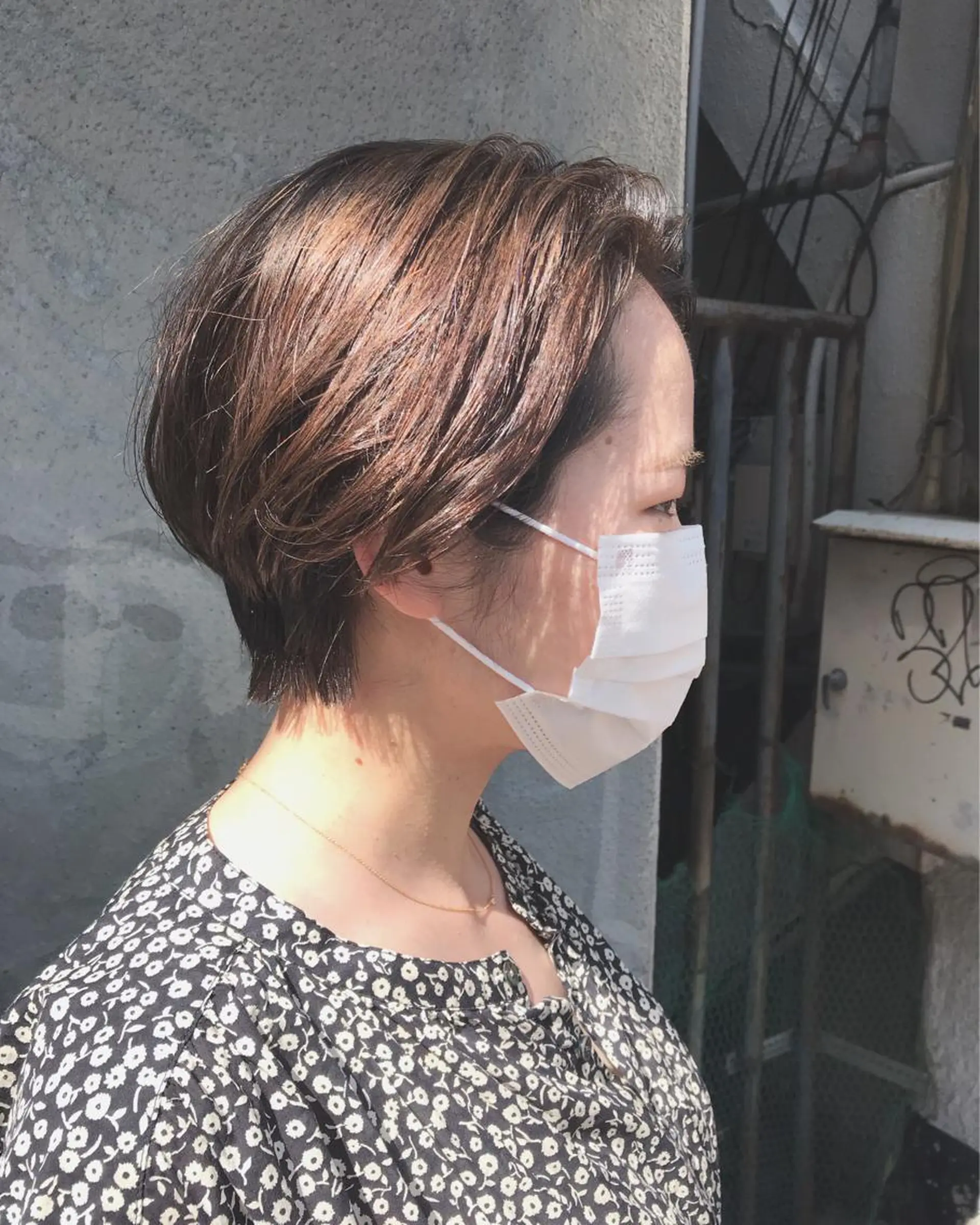 ショート カット 縮毛矯正 トリートメント さの あやねのヘアスタイル