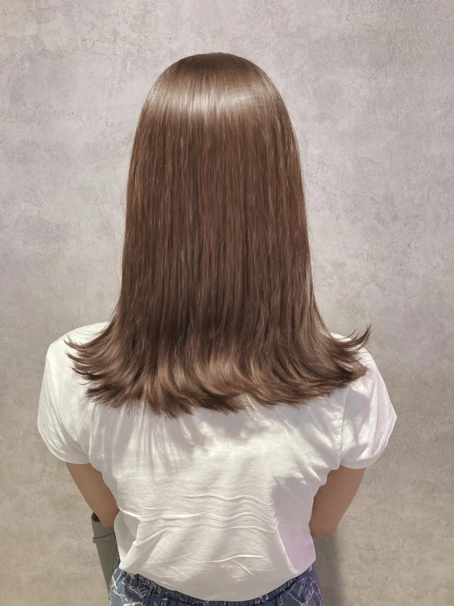 セミロング カラー ブラウンカラー チョコレートブラウン カット ヘアカラー トリートメント ヘッドスパ スキバサミを使わない カット🌼唯🌼のヘアスタイル