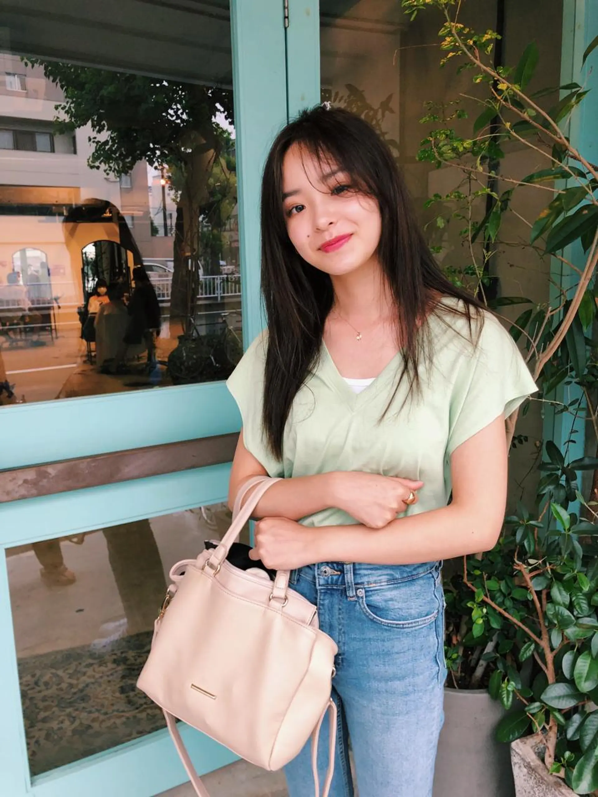 ロング カラー パーマ/レイヤー 岩山丈一郎のヘアスタイル