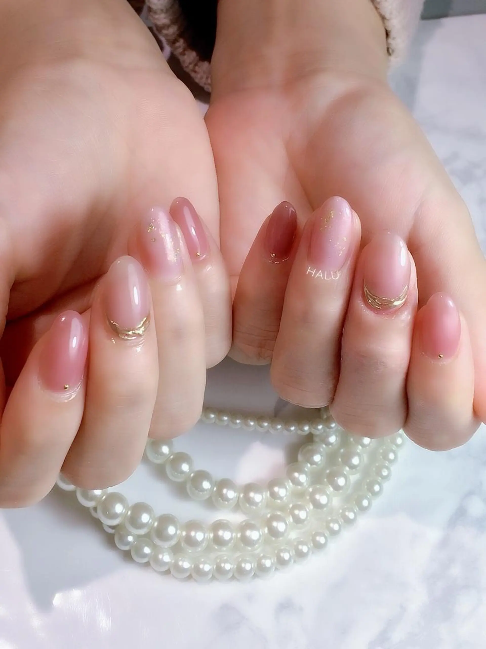 ネイル ピンク 春ネイル HALU ハルのネイルデザイン