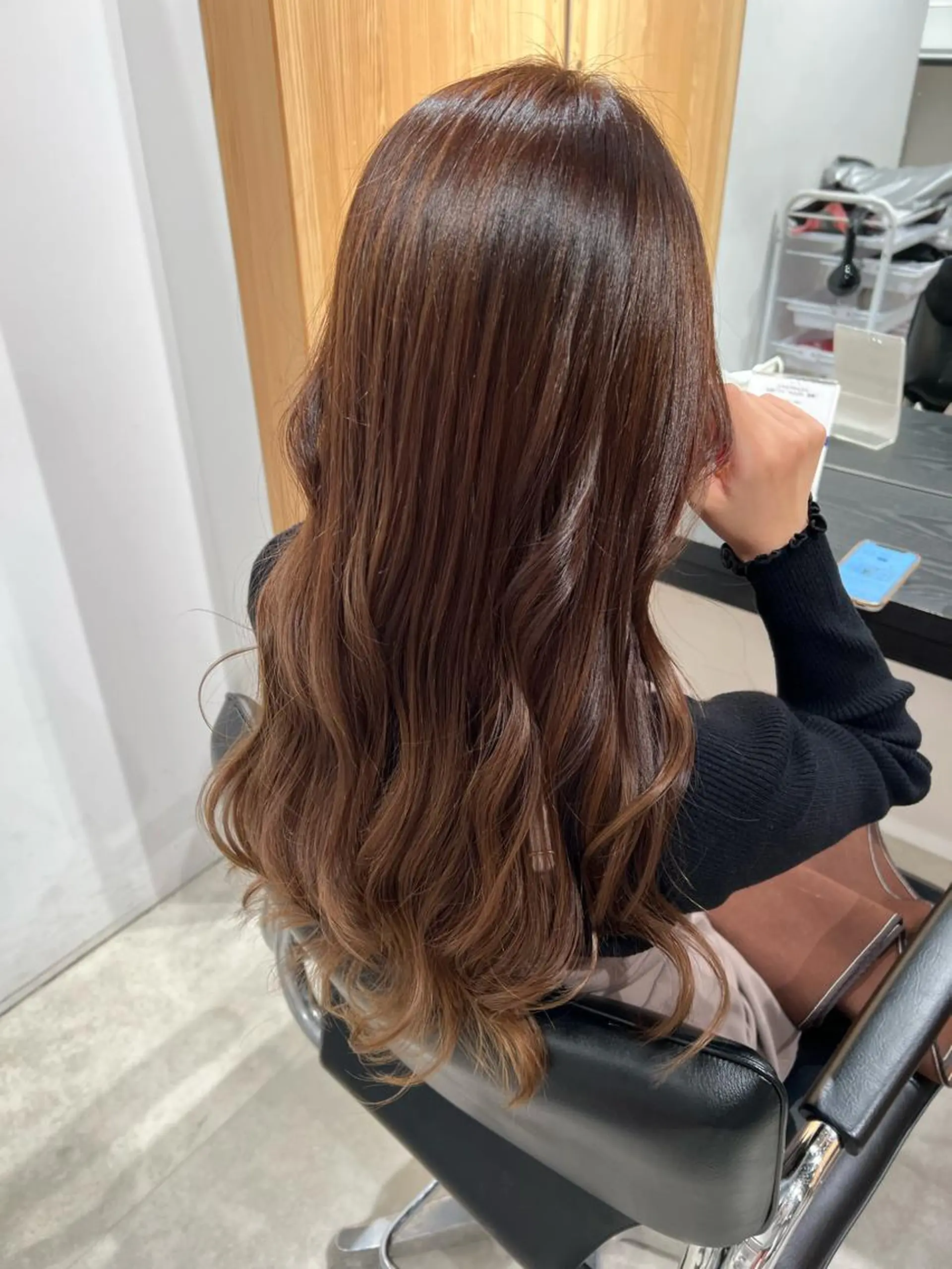 ロング ヘアカラー トリートメント 艶髪 mayuka💖のヘアスタイル