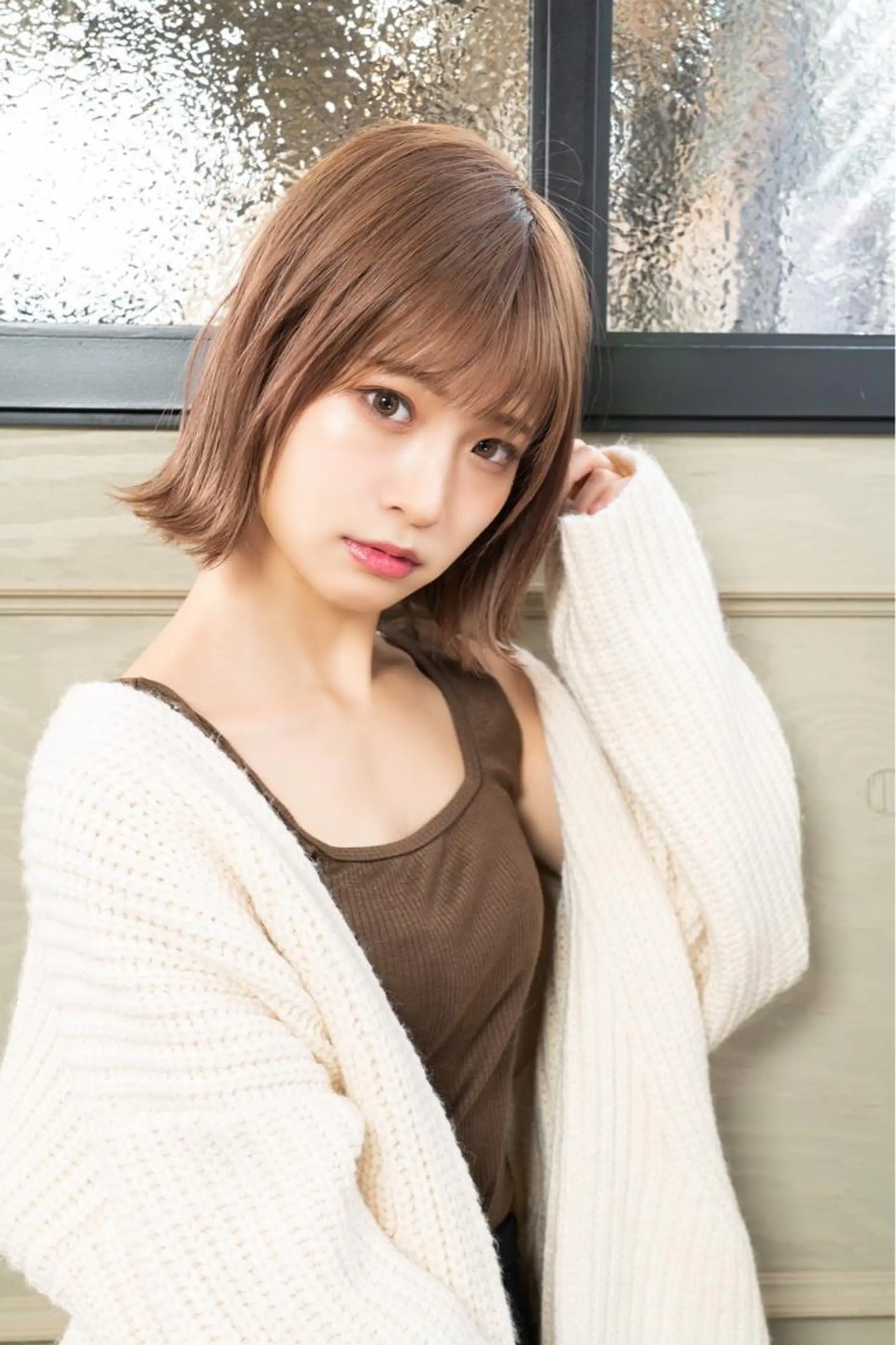 ショート カラー アッシュ ベージュカラー ボブ 学生 トリートメント 韓国ヘア☁️ mitsukiのヘアスタイル