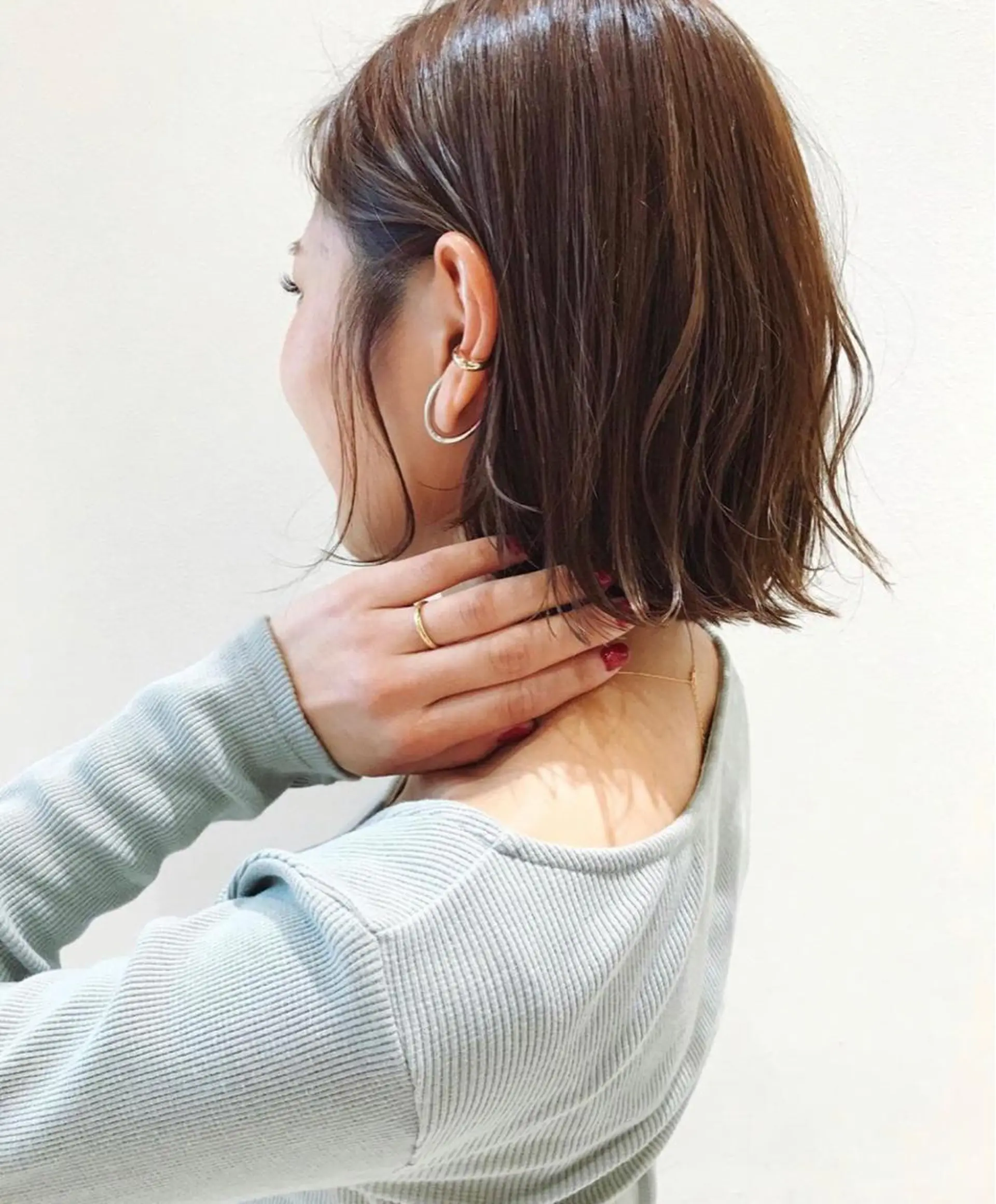 ショート カラー k-twoたき✨艶感 カラー/美髪矯正のヘアスタイル