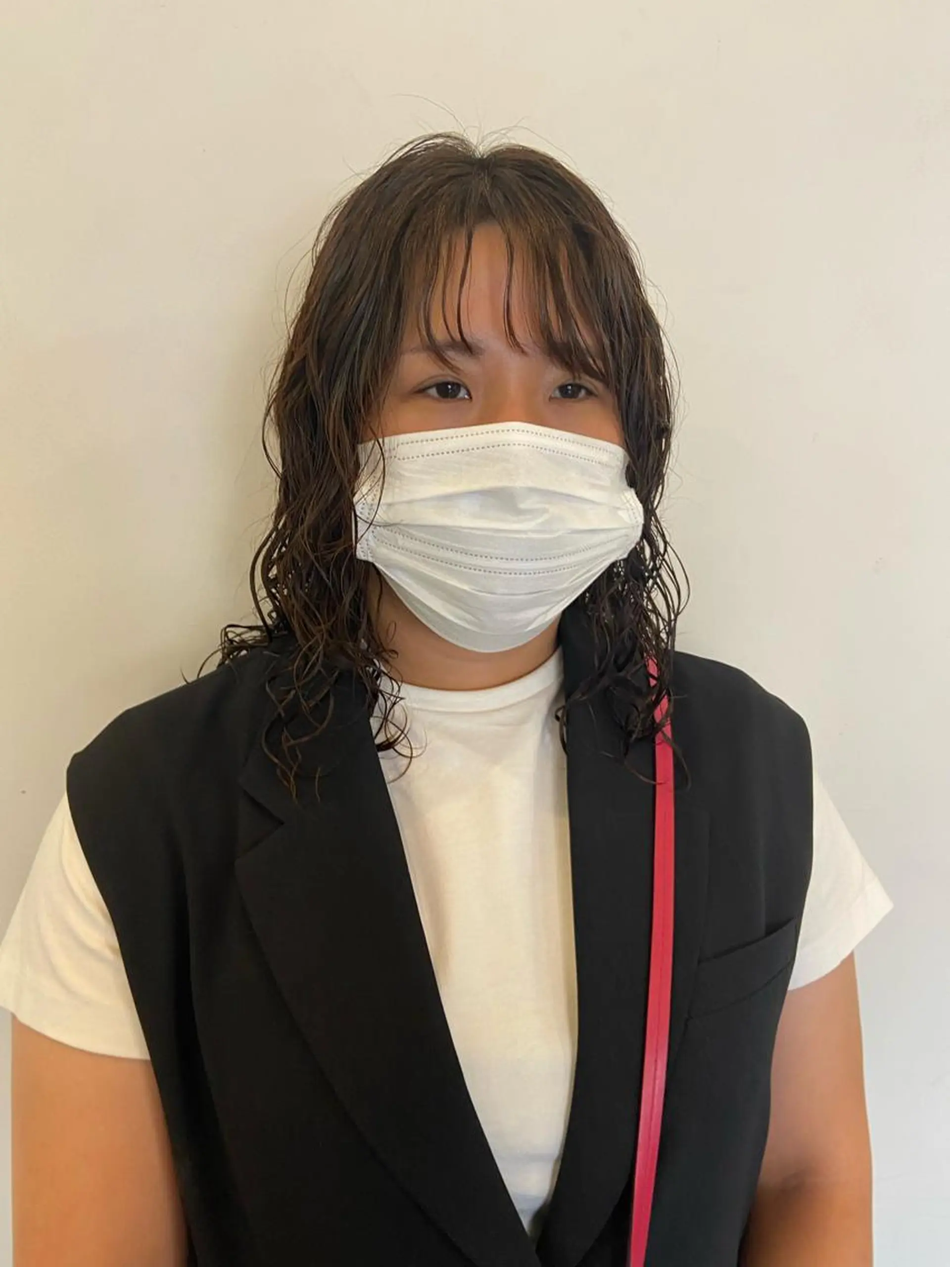 ミディアム パーマ ミディアムパーマ sola方南町所属・原一真/ 外国人ショートヘアのヘアスタイル