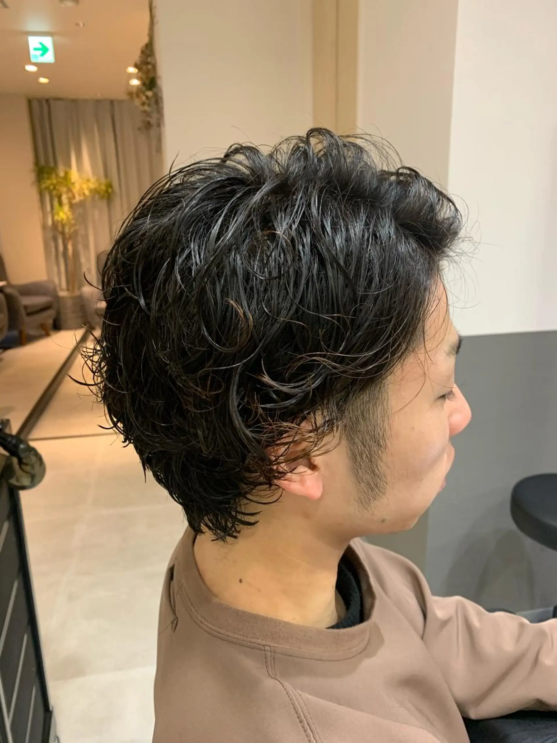 ショート パーマ メンズ メンズパーマ モデルさん募集中IT byALBUM八王子のヘアスタイル