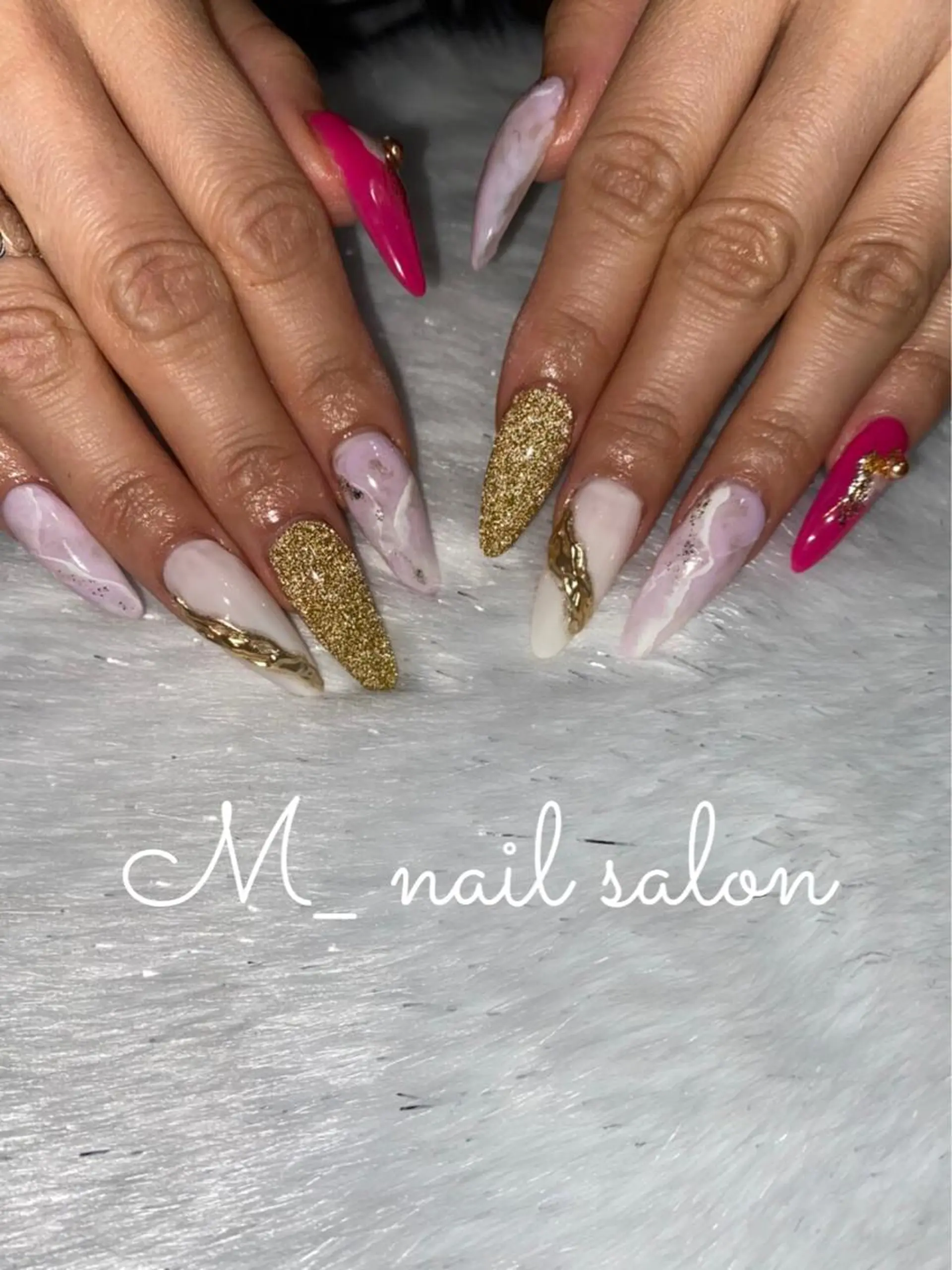 ネイル スカルプネイル M_ nail salonのネイルデザイン