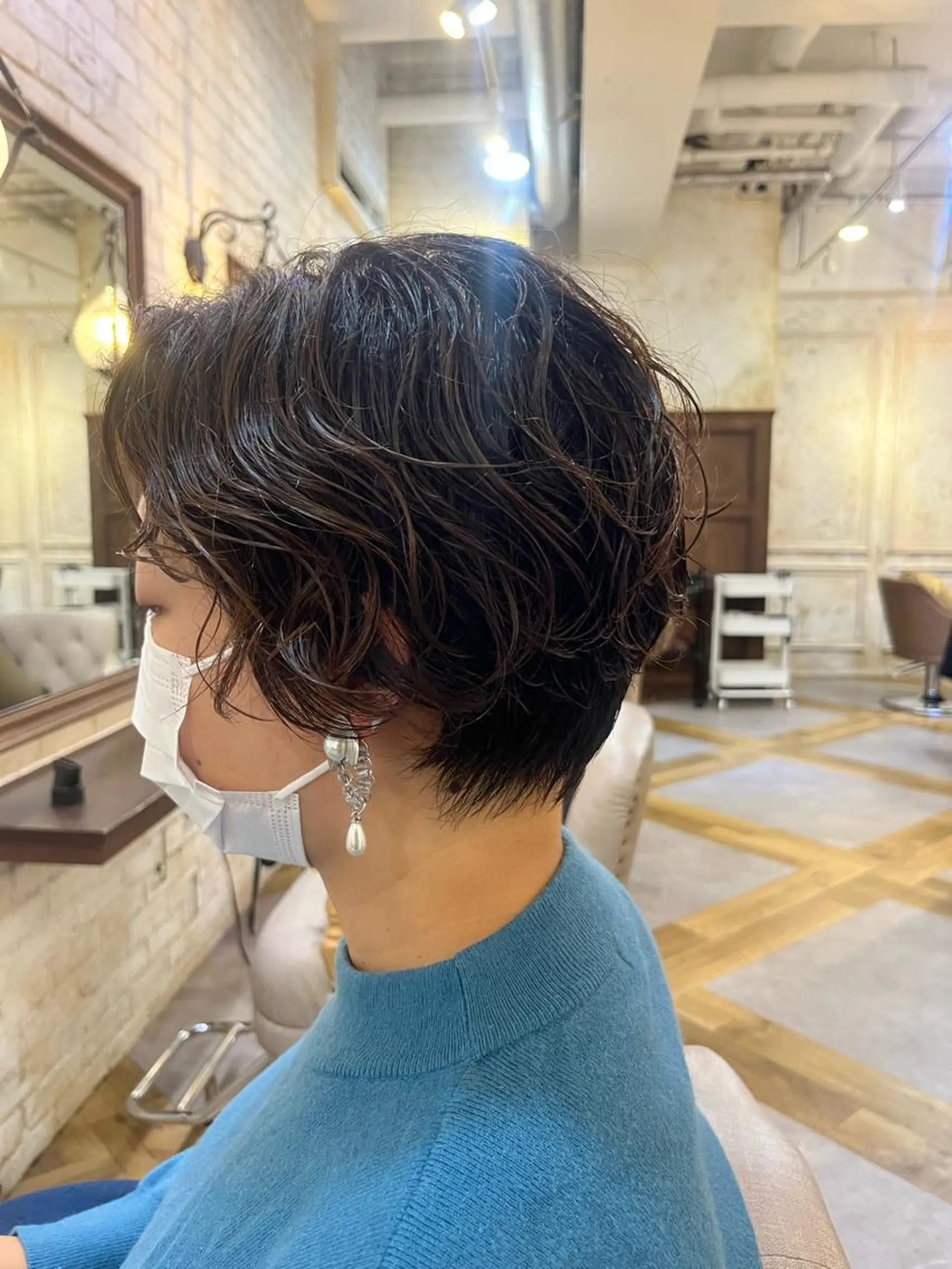 ショート パーマ セン北徒歩５分 キシタクのヘアスタイル