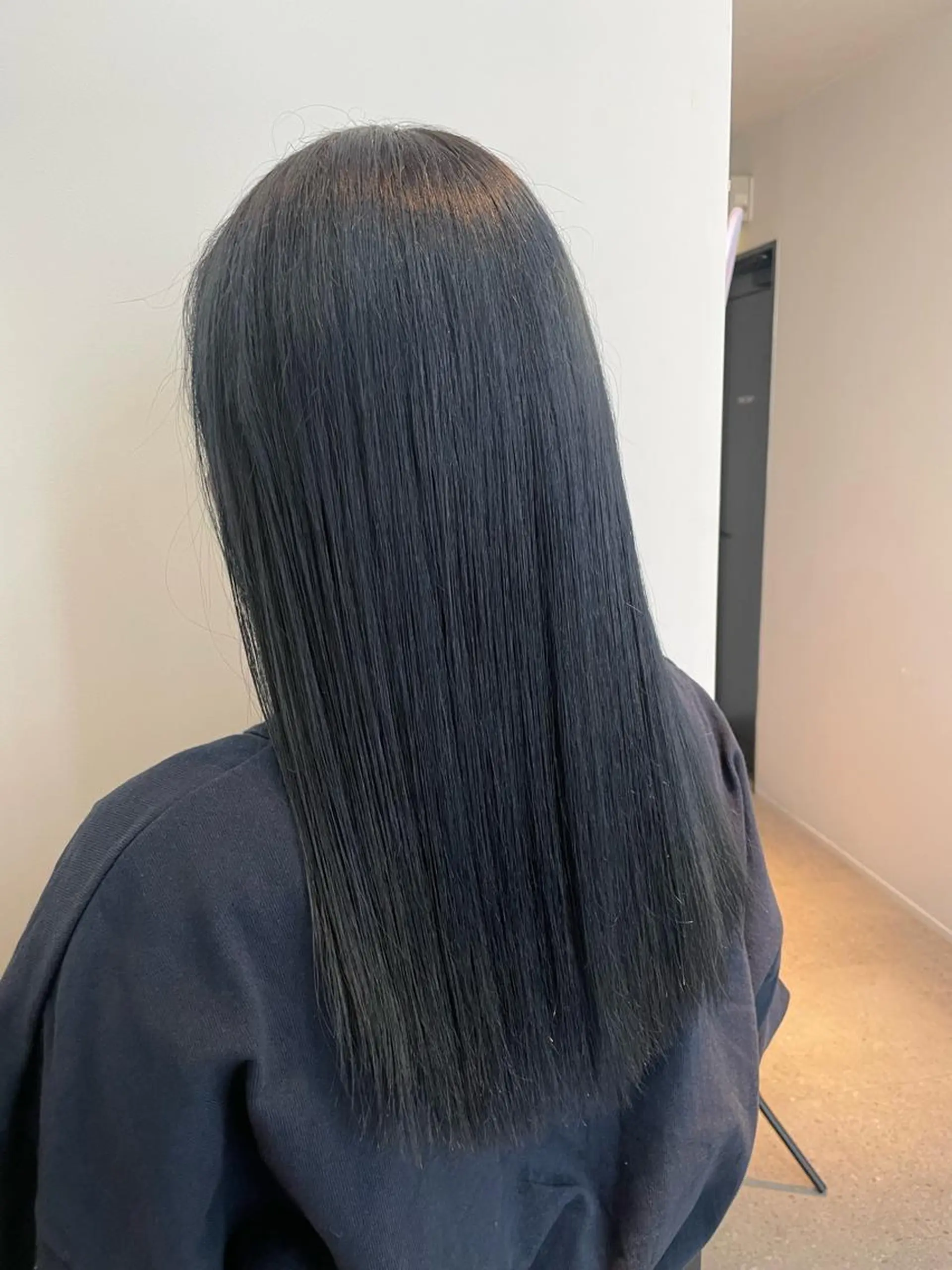 ロング カラー ブルーカラー ネイビーカラー ショート/脱白髪染め ☆宇﨑悠実のヘアスタイル