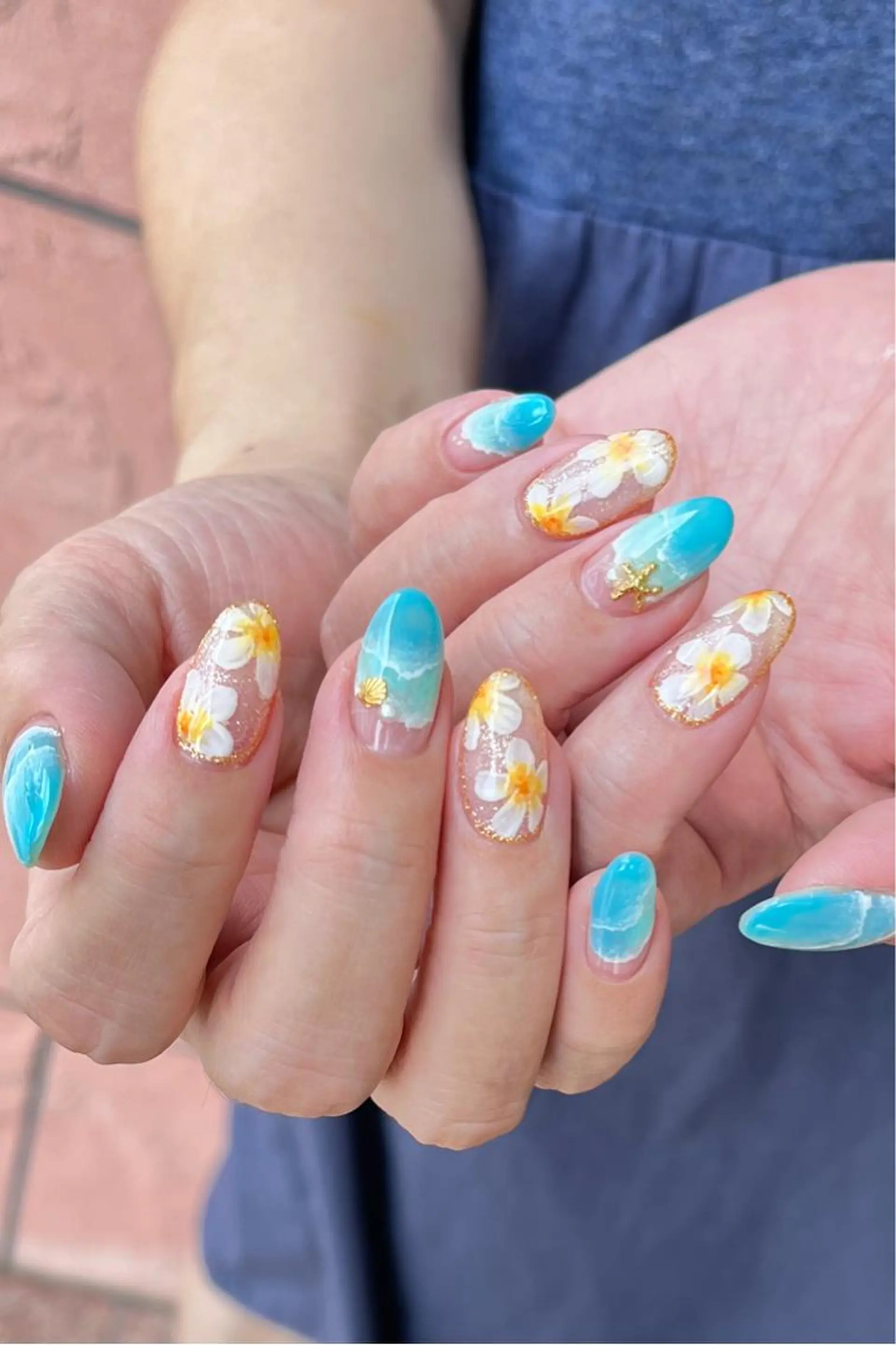 ネイル アートネイル 夏ネイル ハンドネイル Nail Rinonのネイルデザイン