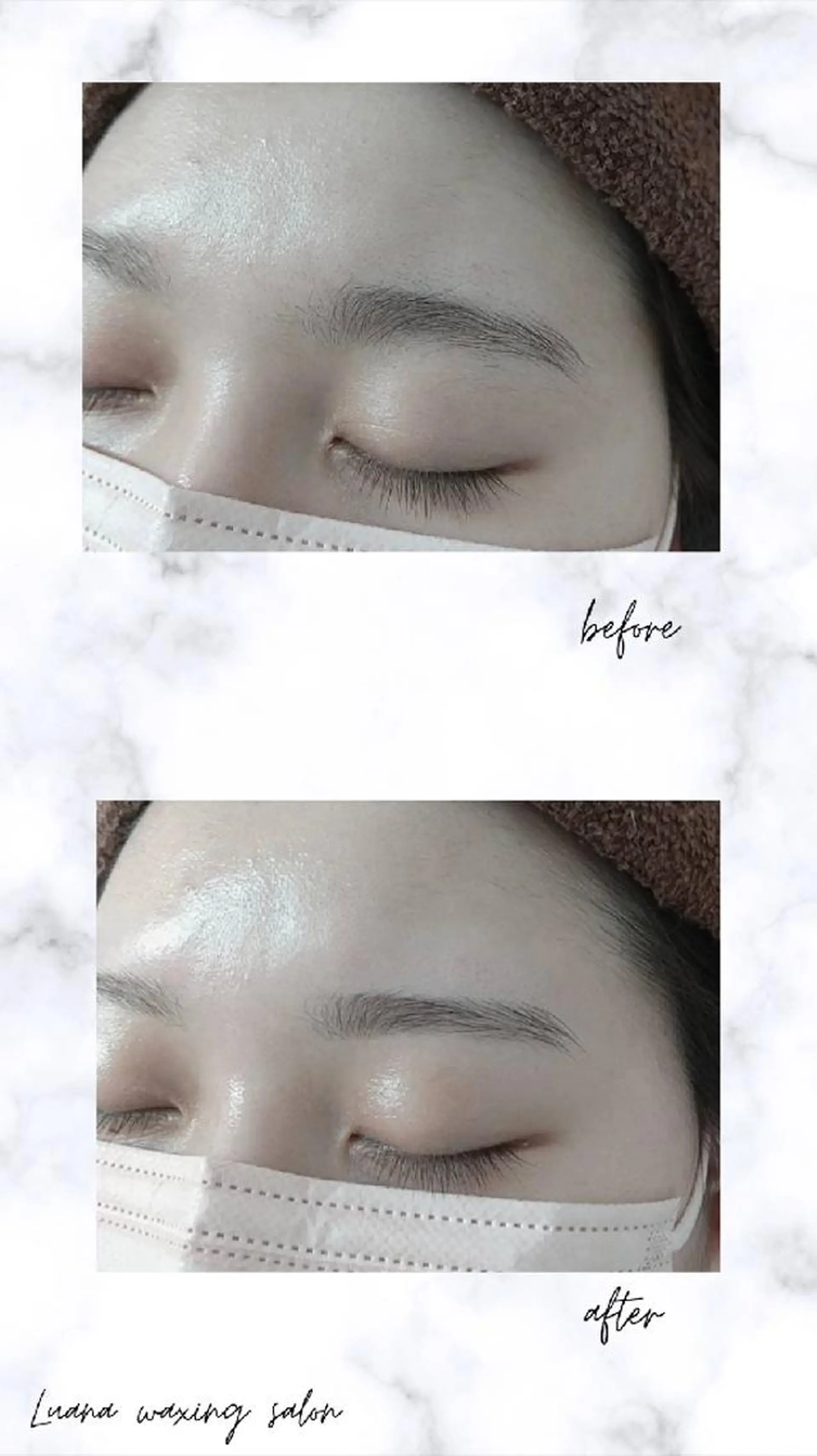 アイブロウ 眉毛ワックス脱毛 Luana wax 🐚根本のエステ・リラクイメージ