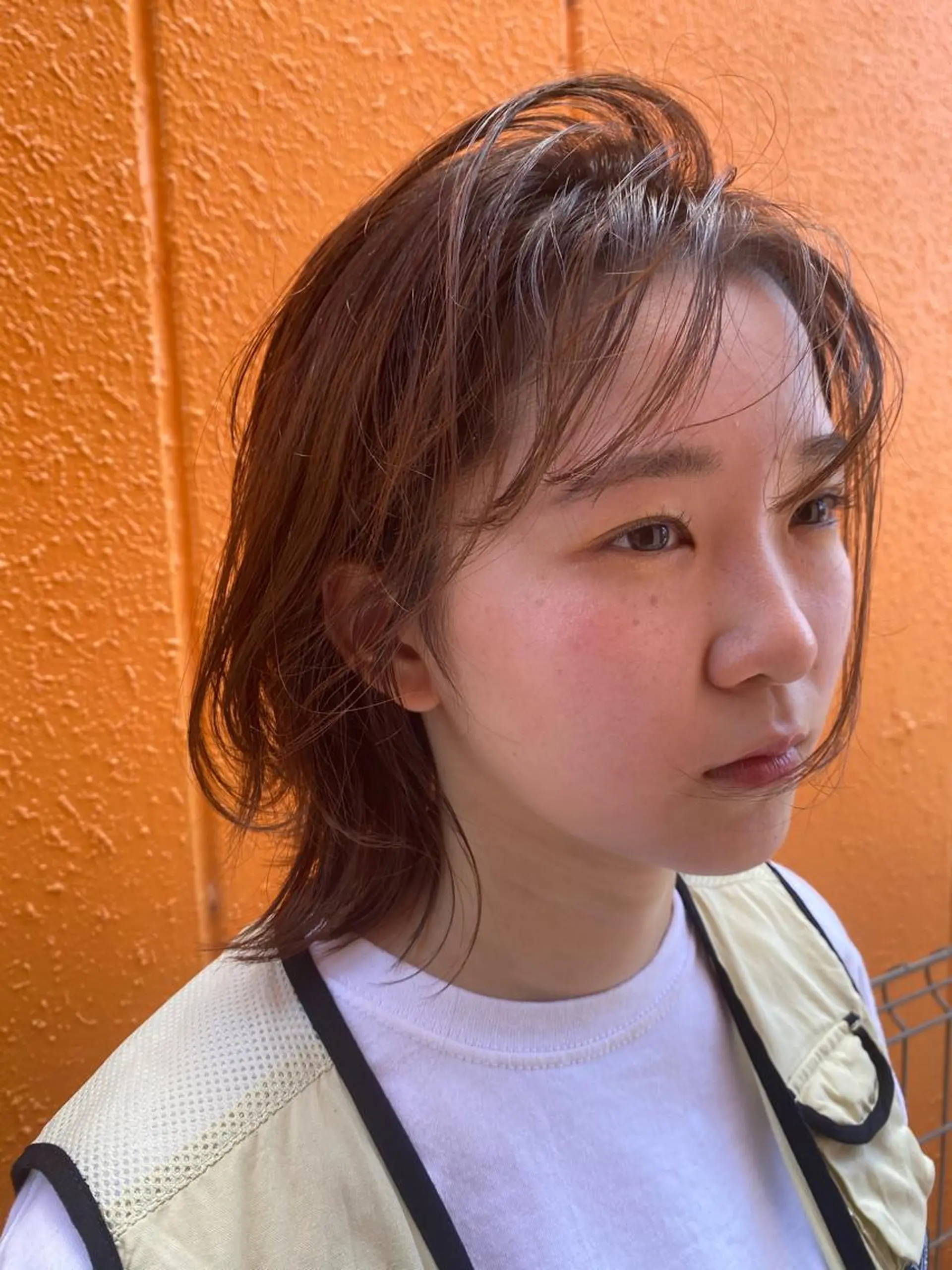 セミロング カラー 斉藤 瑞恵のヘアスタイル