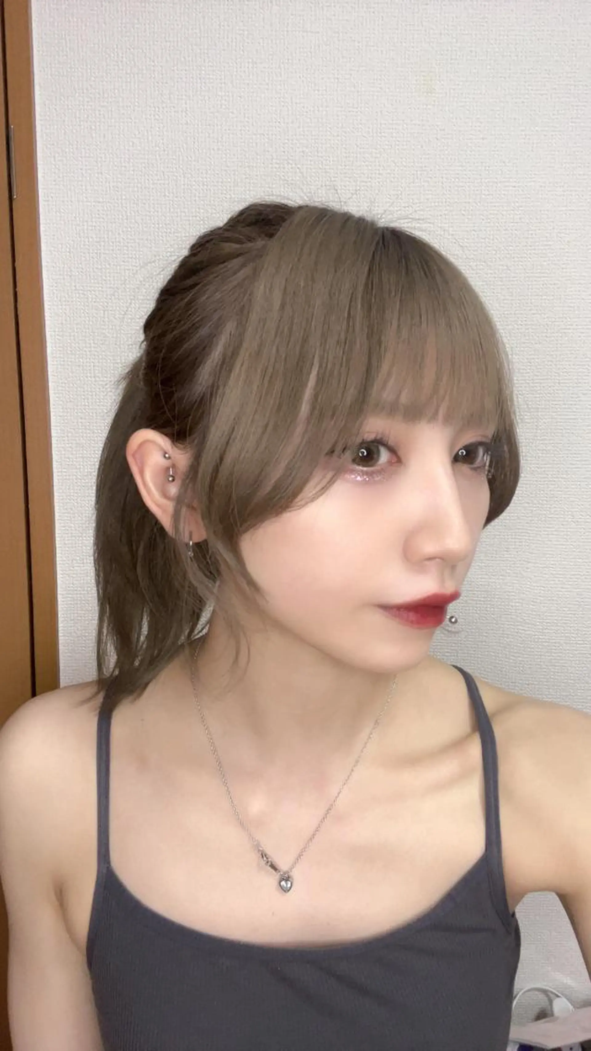 セミロング カット ヘアカラー 赤羽今日子/レイヤー /盛れる顔まわりのヘアスタイル