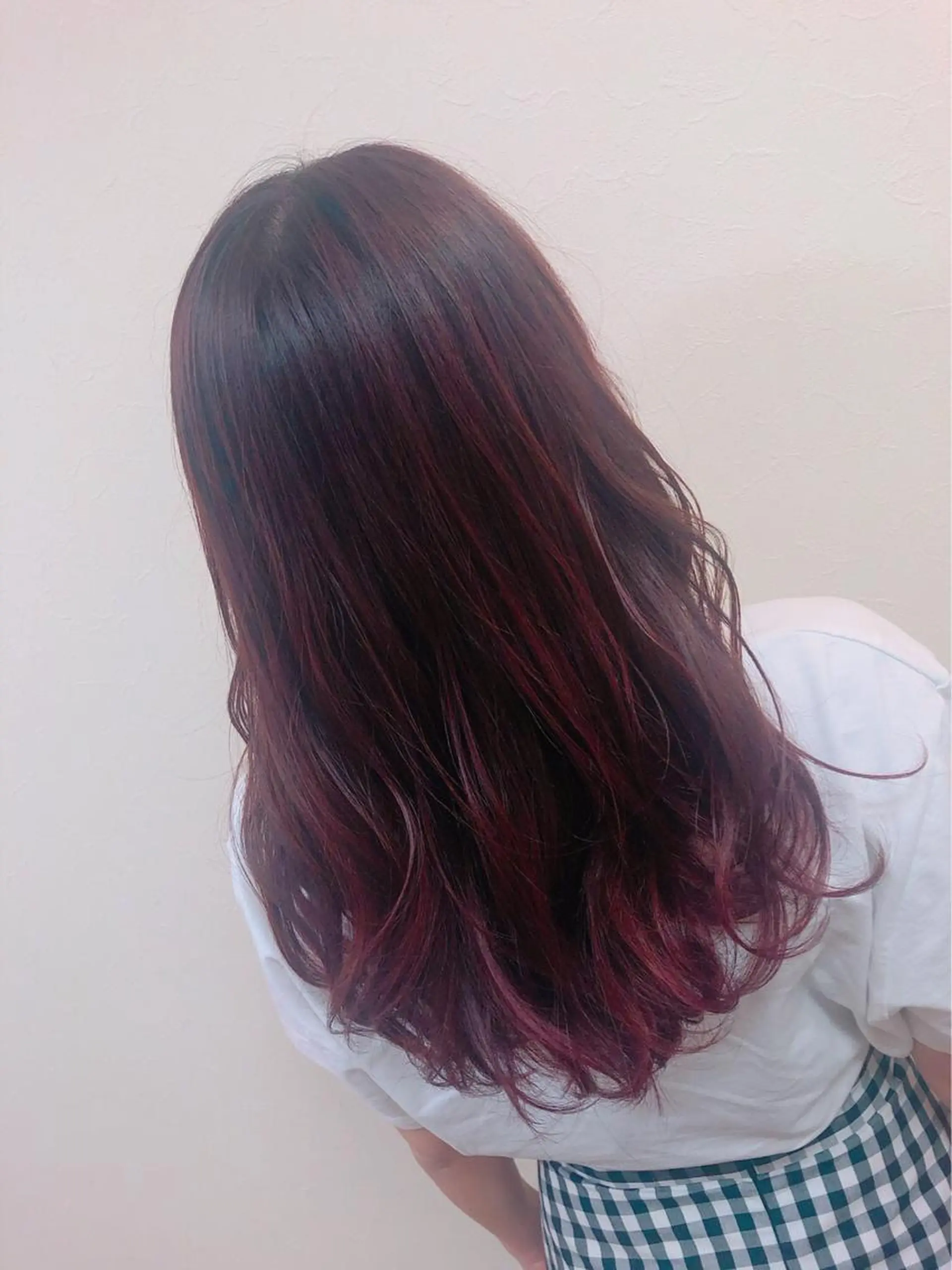 ロング 山口 栞奈のヘアスタイル