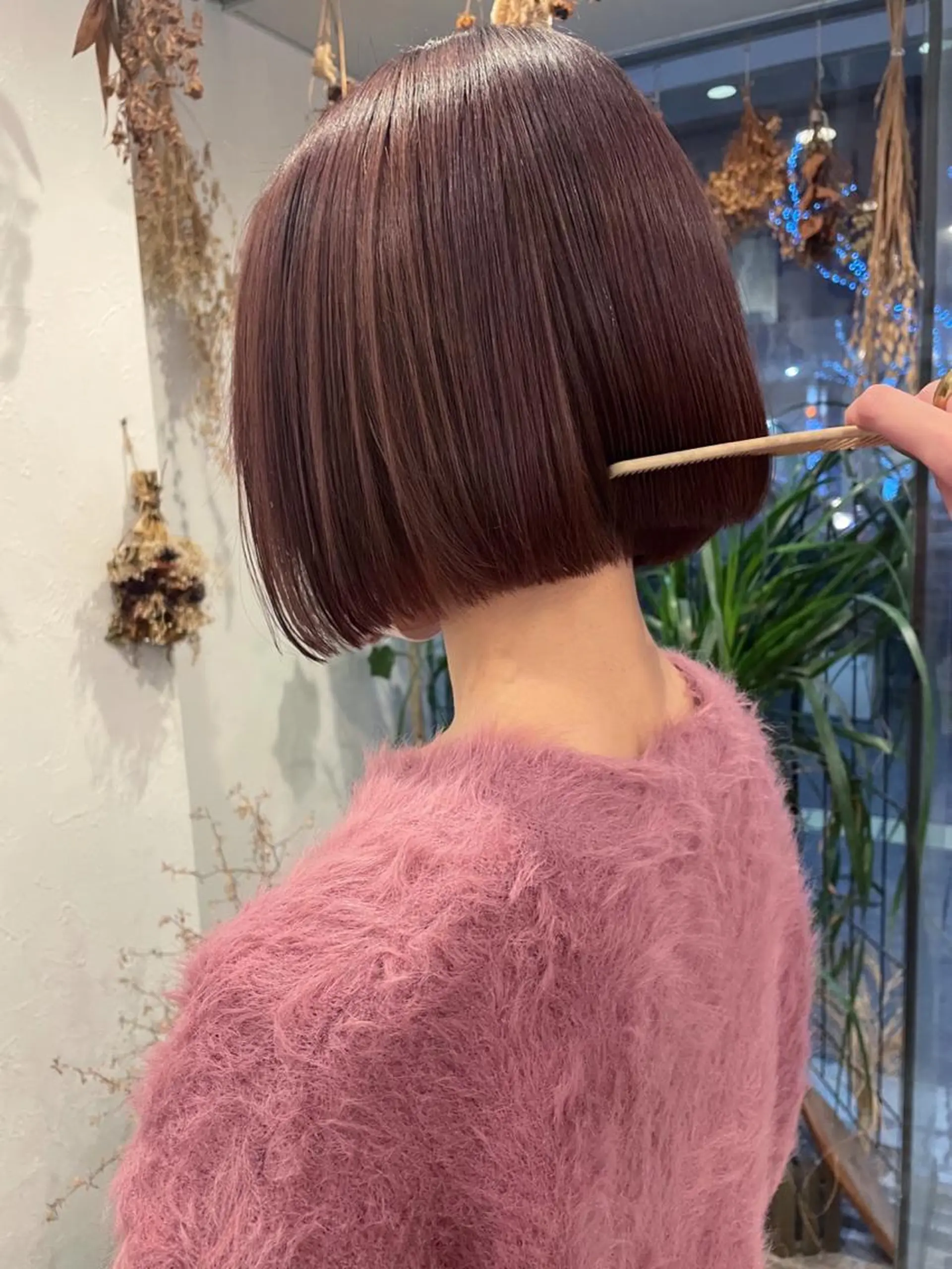 ショート カラー ベージュカラー ピンクカラー ピンクベージュ ボブ カット トリートメント m ā l o.🌷 サカモトマイコのヘアスタイル