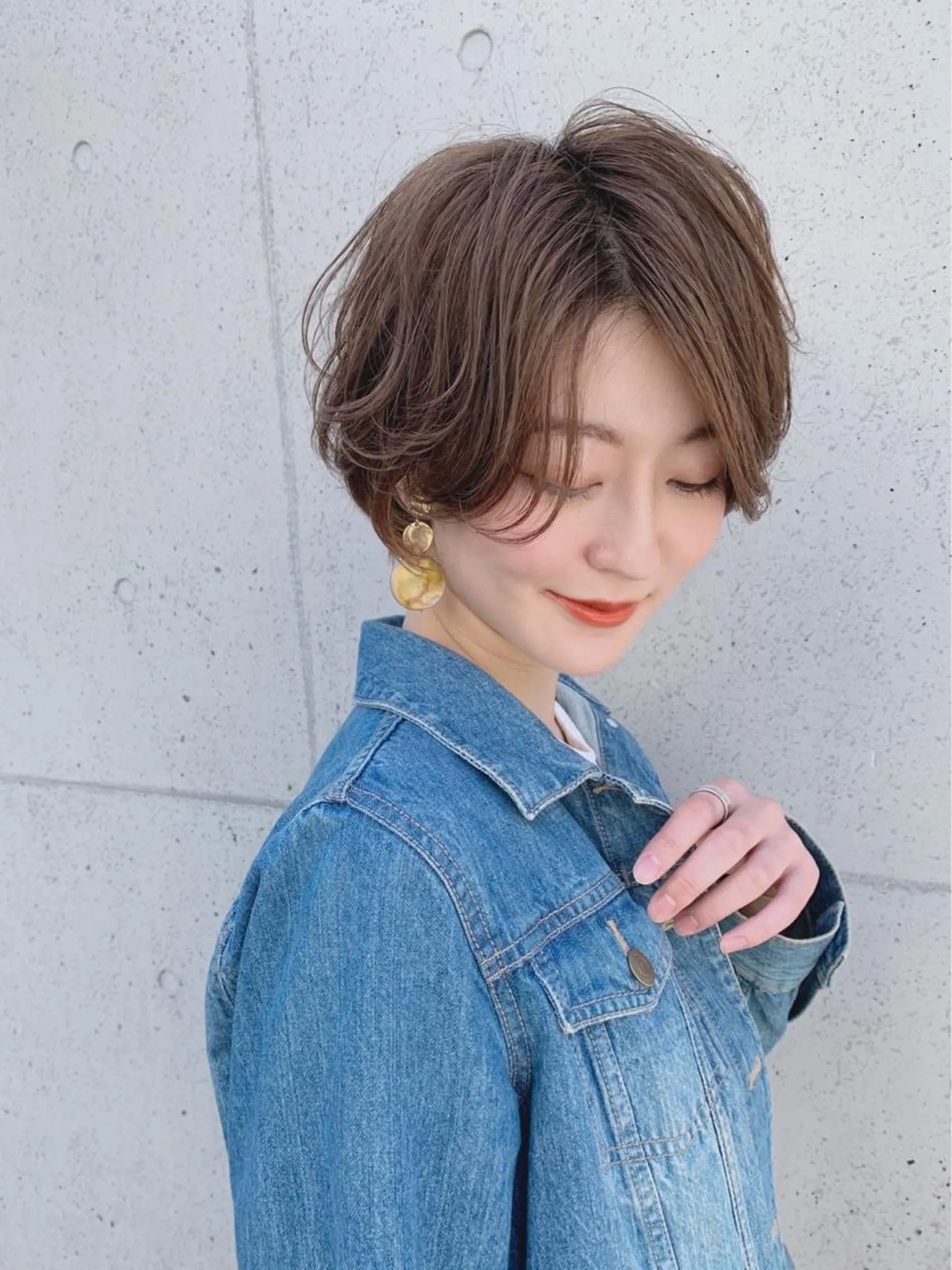 ショート カラー 仙台Ｉ韓国レイヤー Ｉ髪質改善Ｉ伊藤拓海のヘアスタイル
